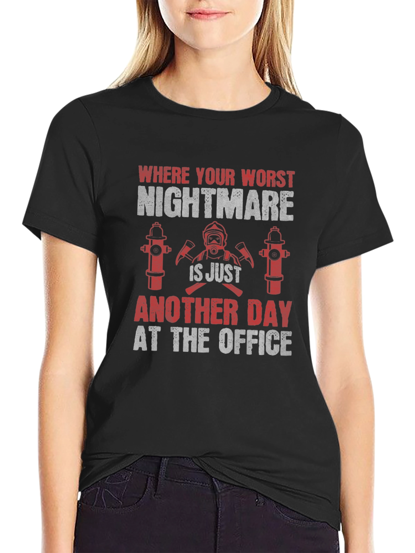 Firefighter Nightmare Office T-Shirt