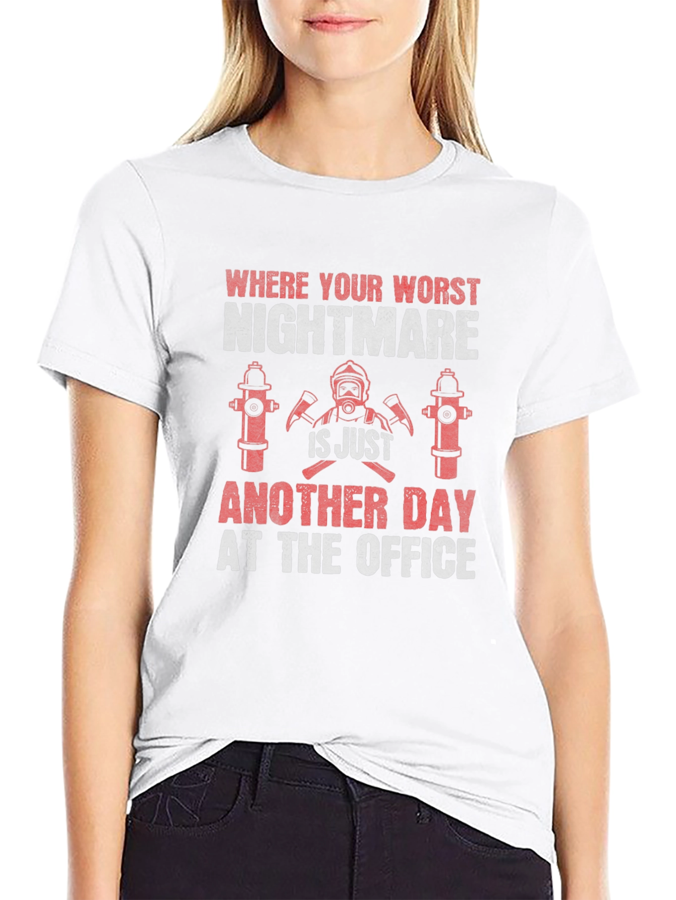 Firefighter Nightmare Office T-Shirt