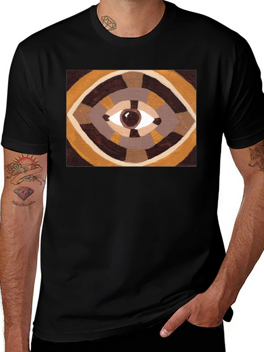 Eye Design Graphic T-Shirt - Black