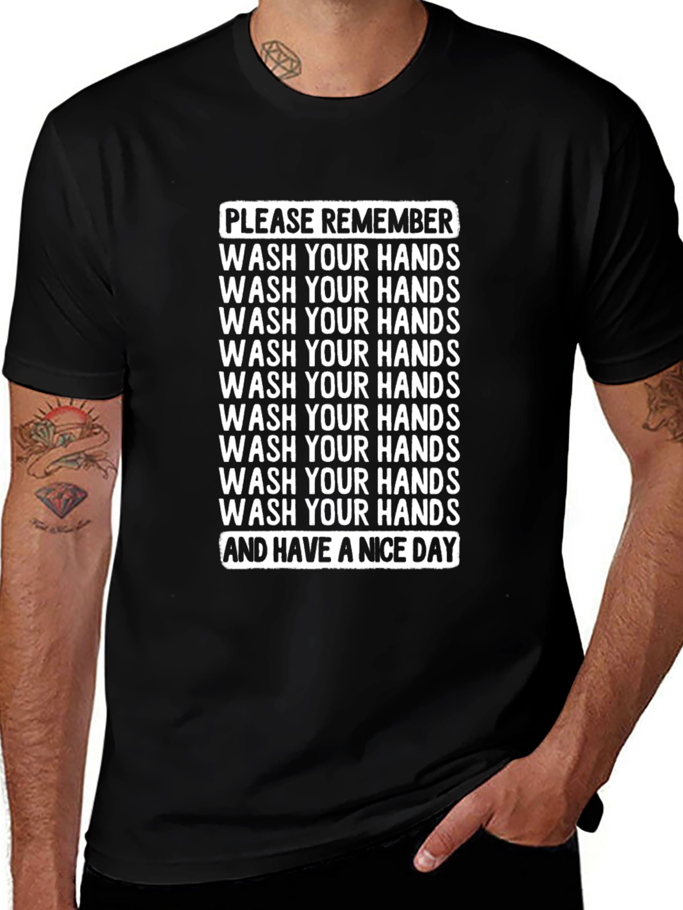Wash Your Hands Reminder T-Shirt