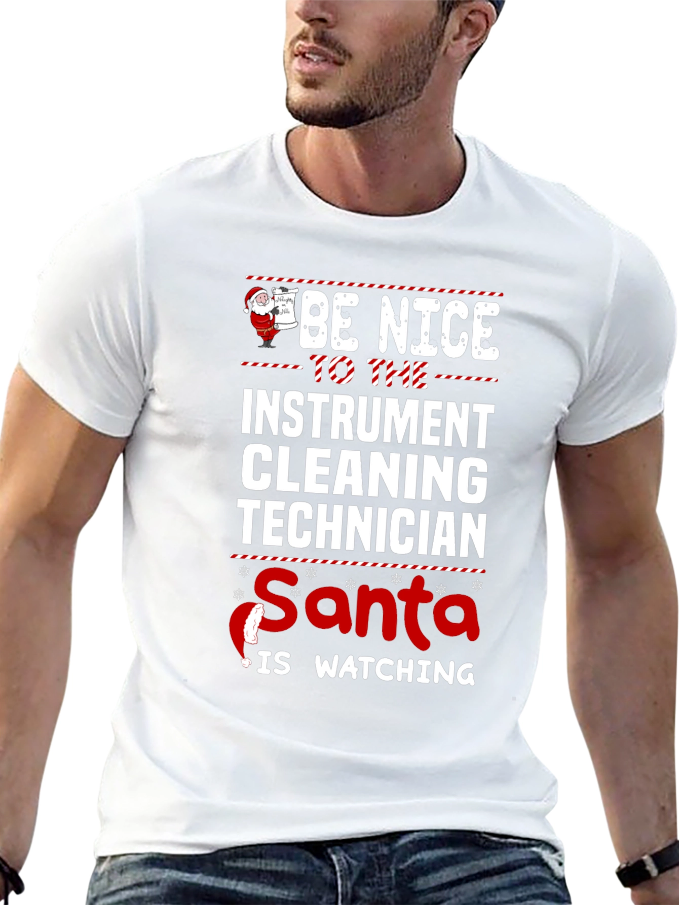 Funny Instrument Cleaning Technician Christmas T-Shirt