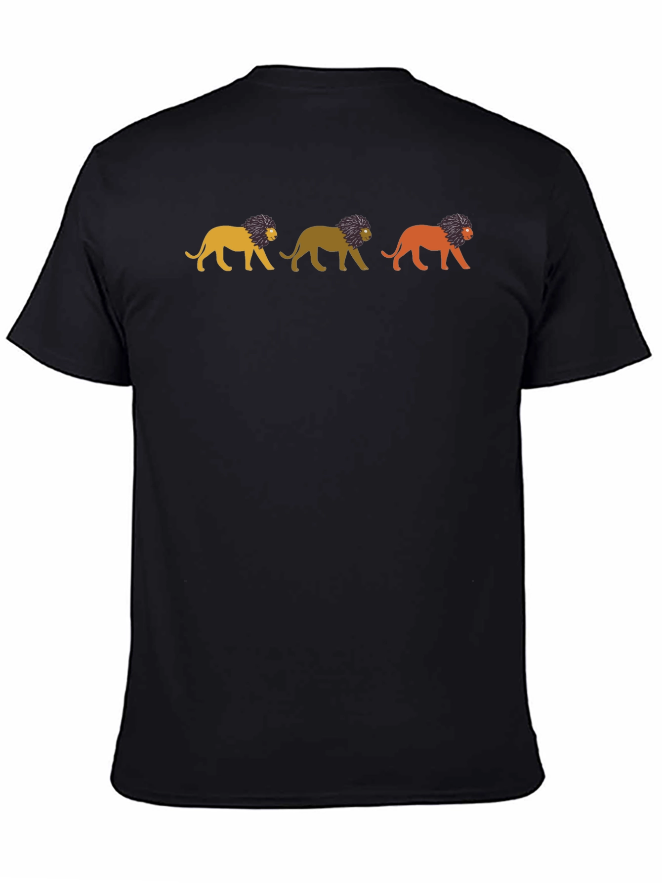 Lion Print T-Shirt - Stylish Mens Tee