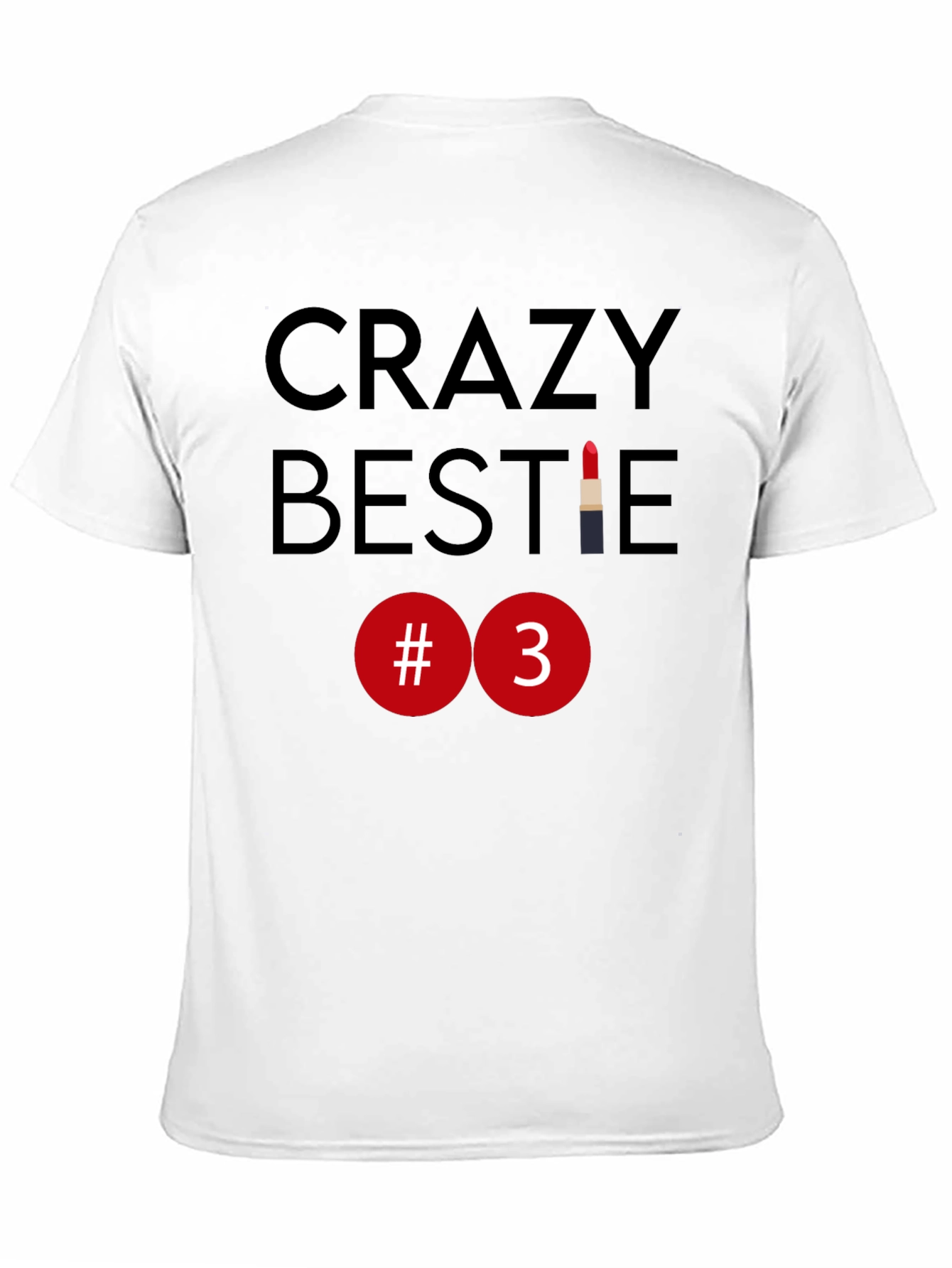 Crazy Bestie #3 Graphic Tee - Black