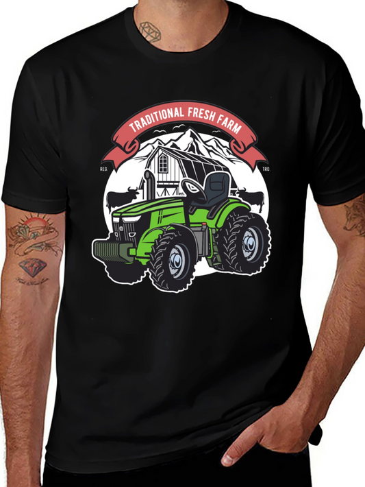 Traditional Fresh Farm Tractor T-Shirt