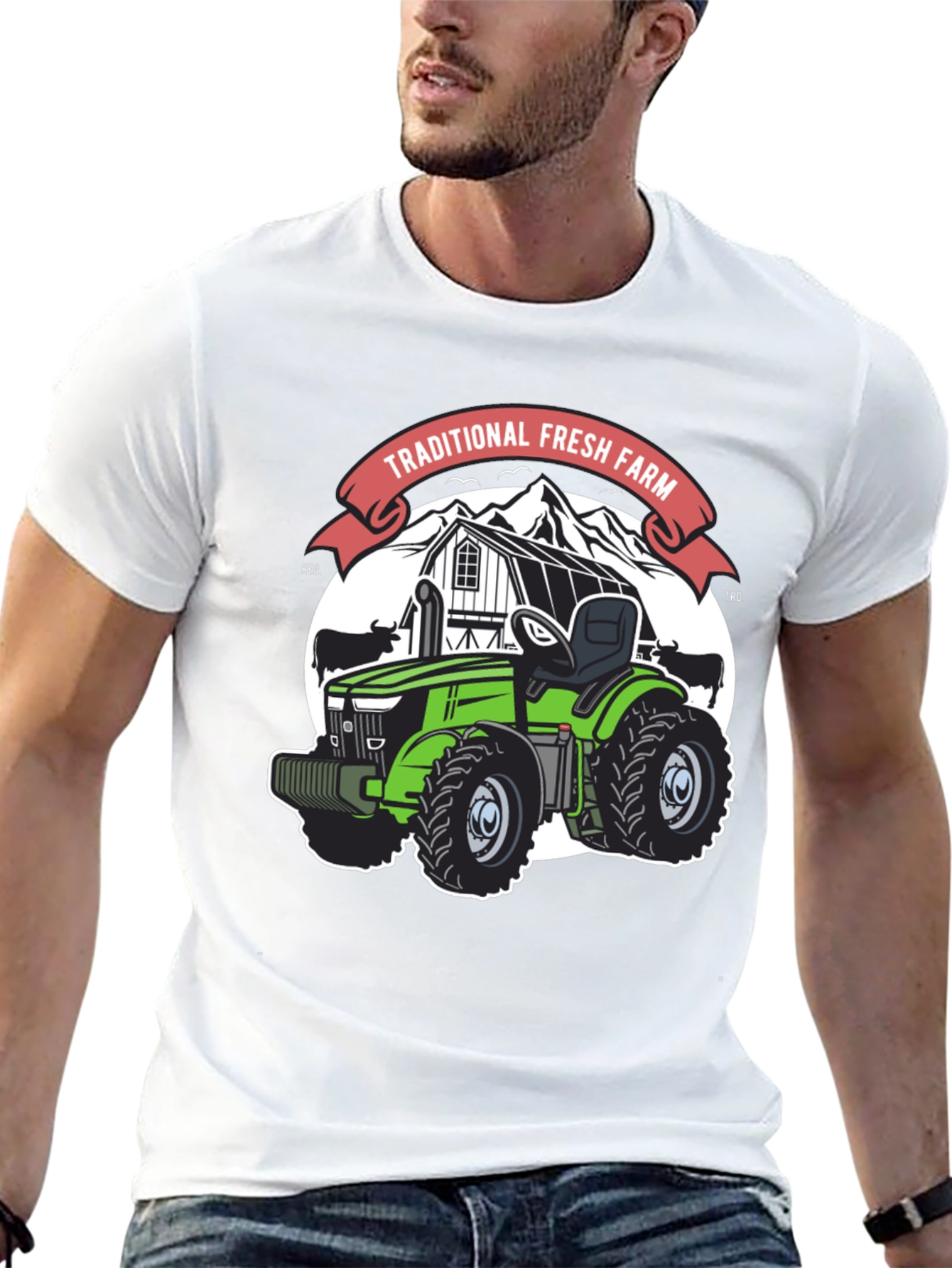 Traditional Fresh Farm Tractor T-Shirt