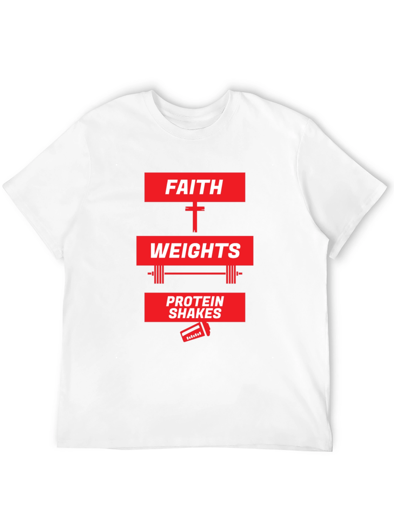 Faith Weights Protein Shakes Graphic Tee