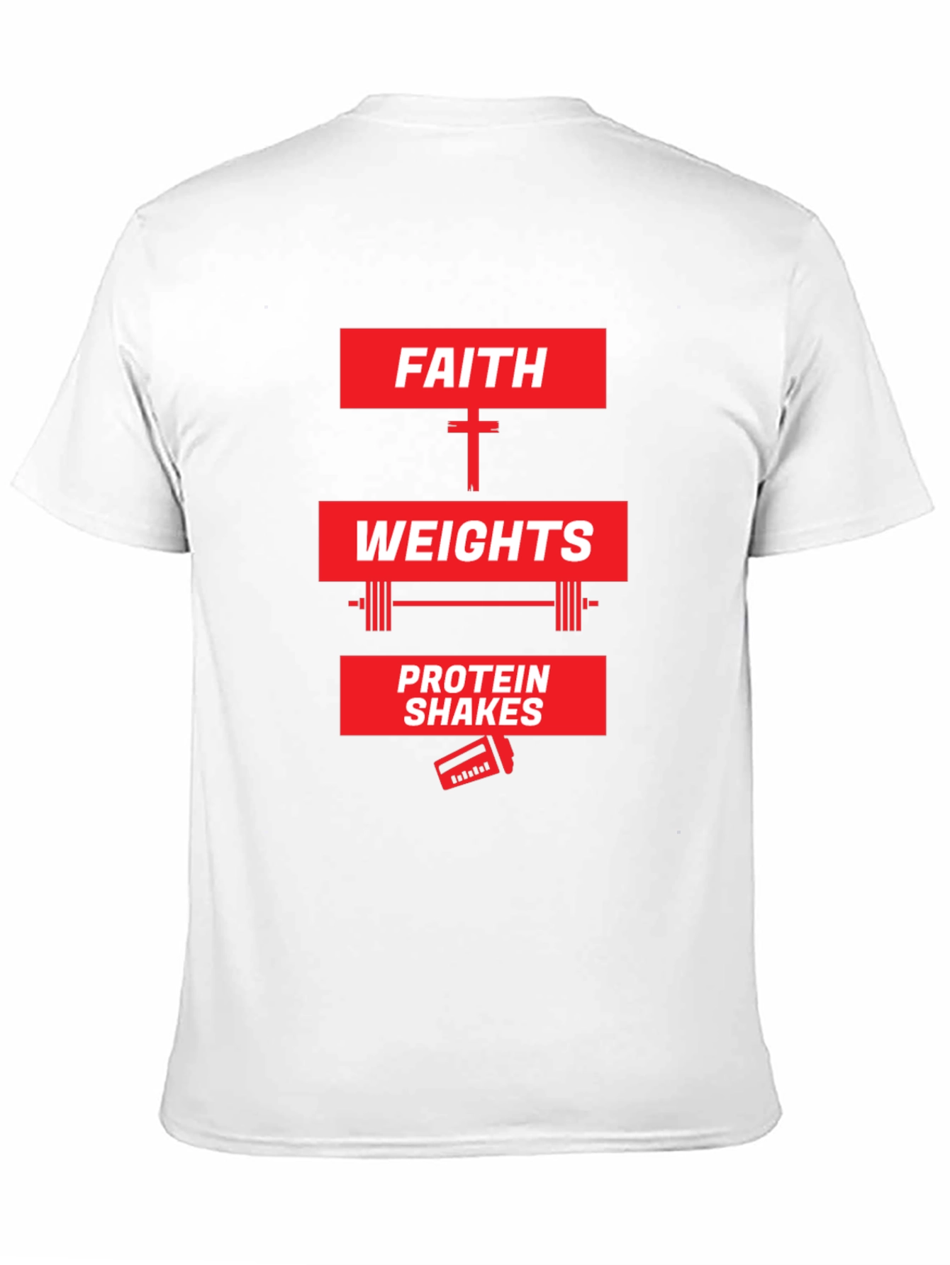 Faith Weights Protein Shakes Graphic Tee