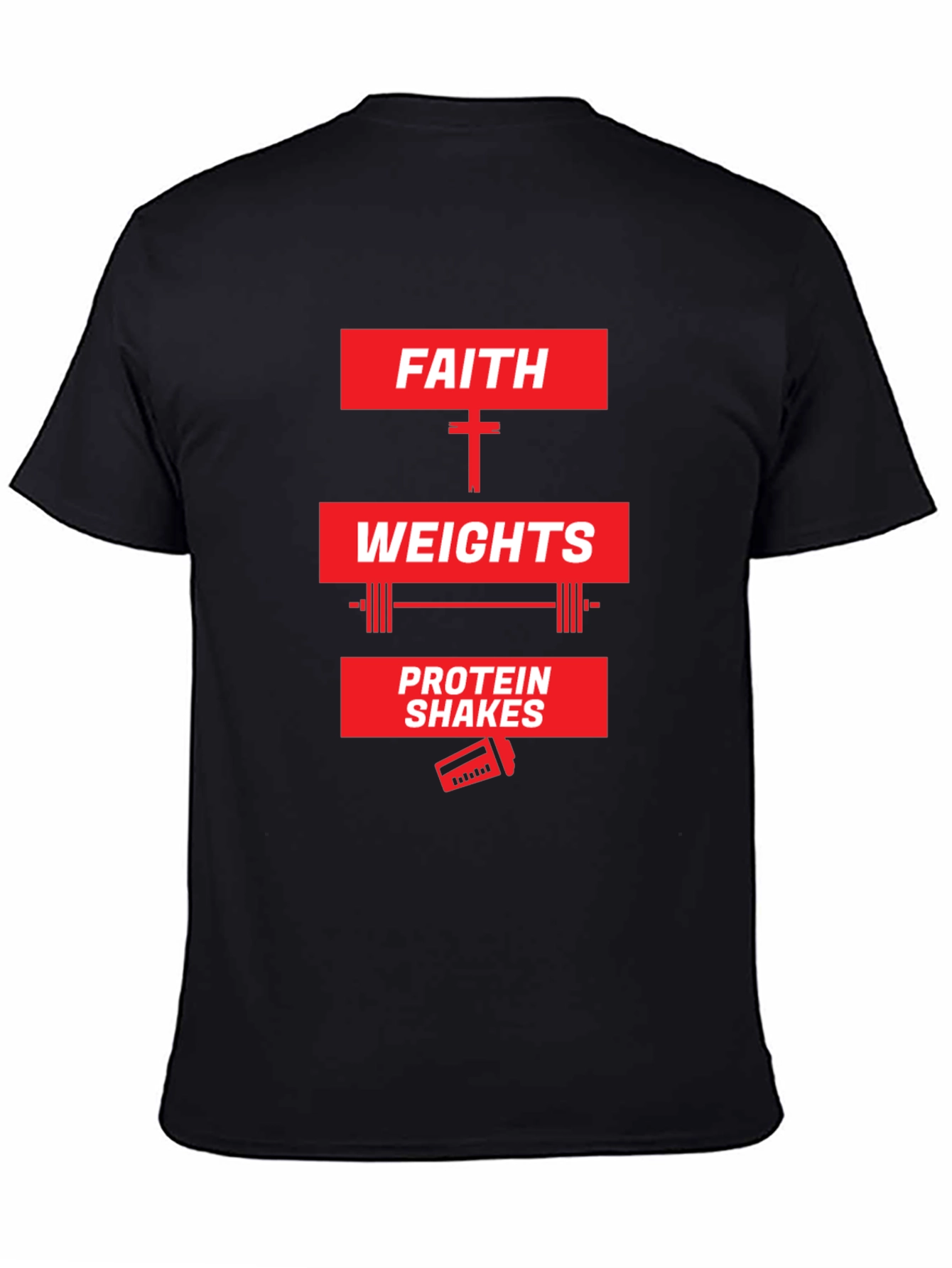 Faith Weights Protein Shakes Graphic Tee
