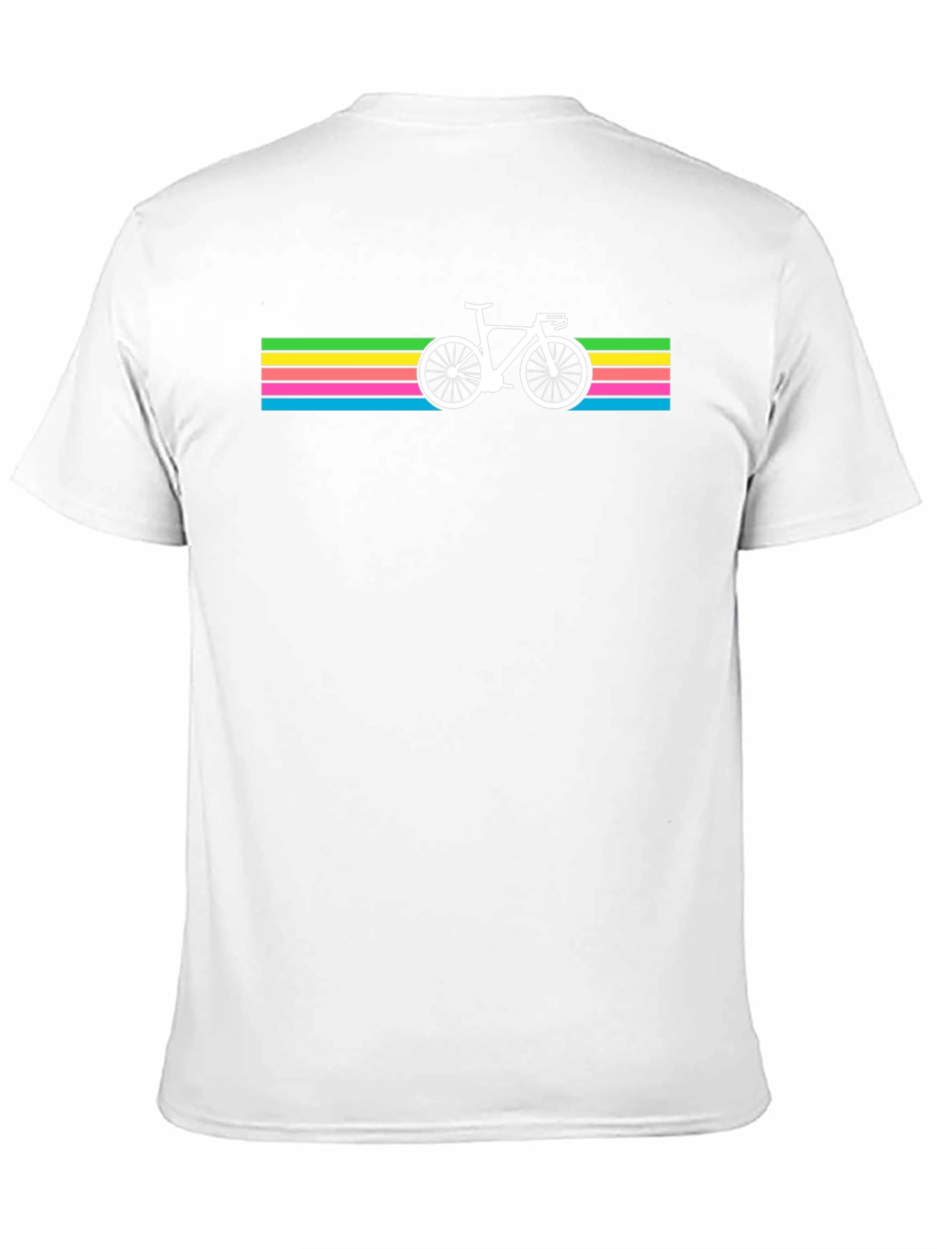 Retro Bike Stripe T-Shirt - Cool Cycling Tee
