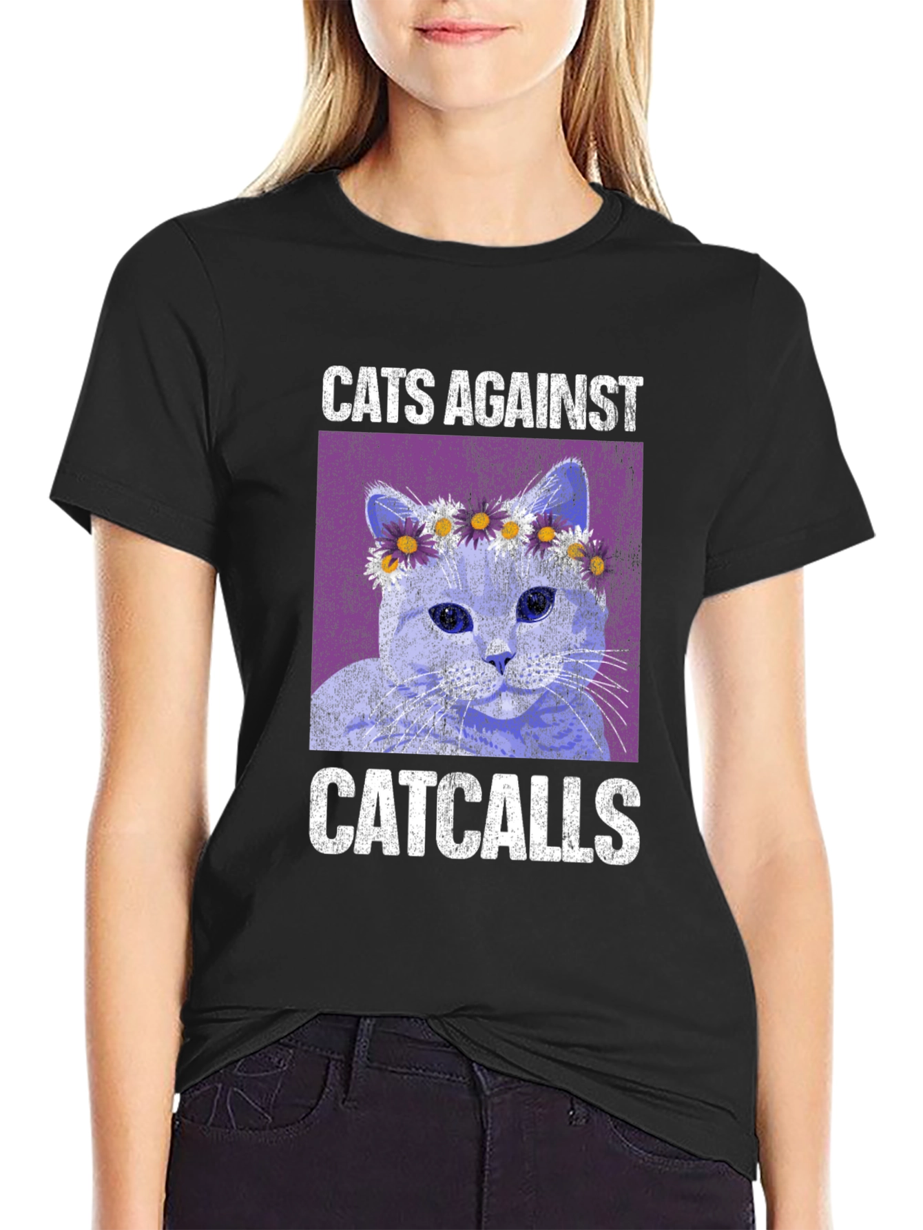 Cats Against Catcalls Graphic Tee