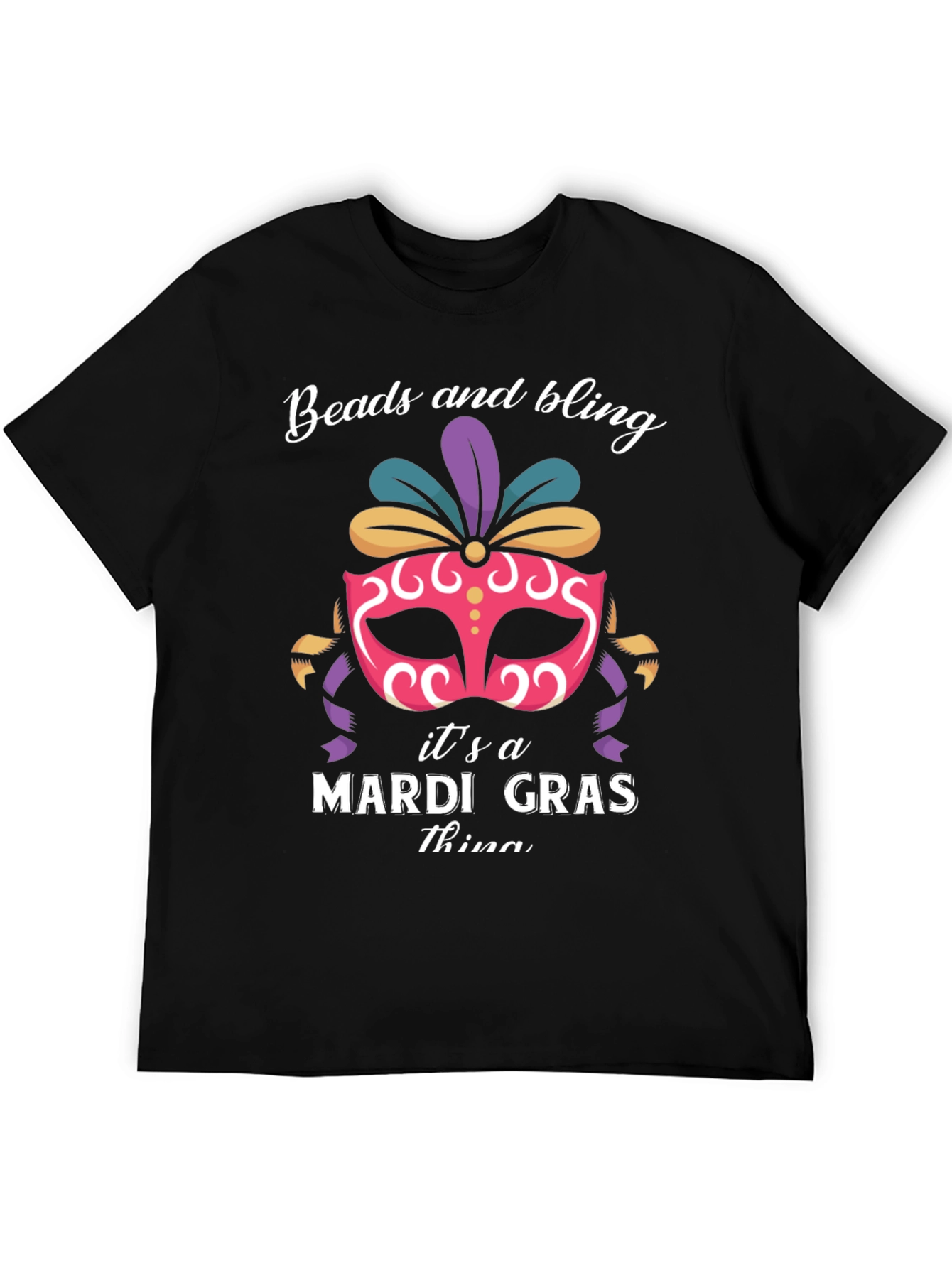 Mardi Gras Beads and Bling T-Shirt