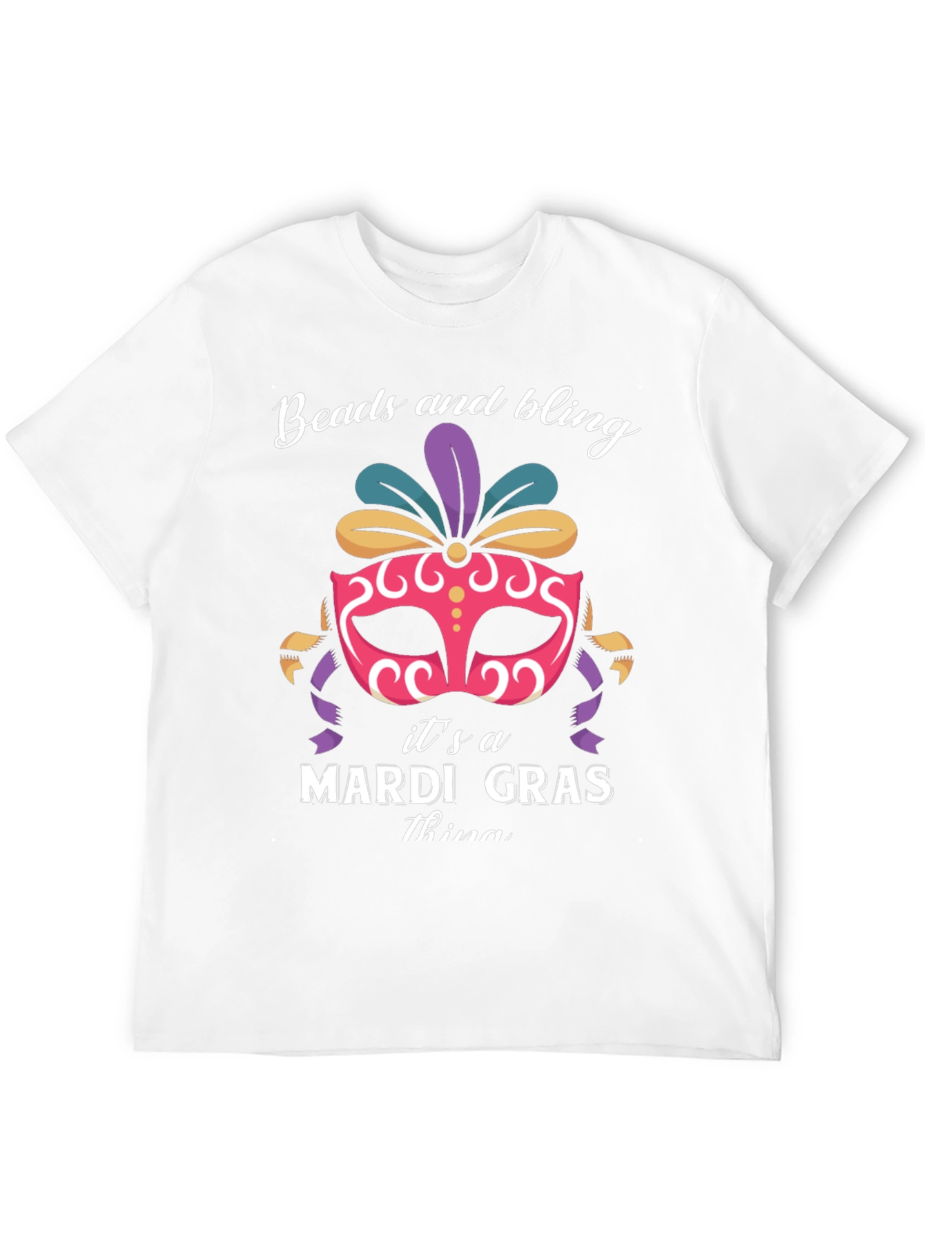 Mardi Gras Beads and Bling T-Shirt