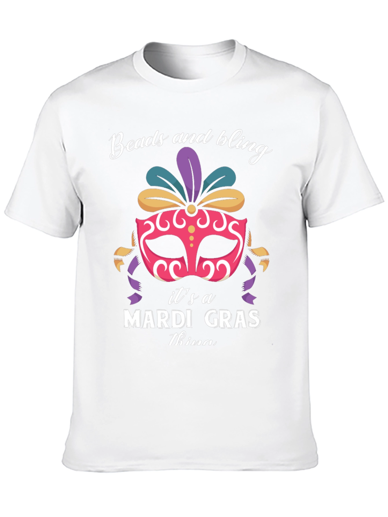 Mardi Gras Beads and Bling T-Shirt