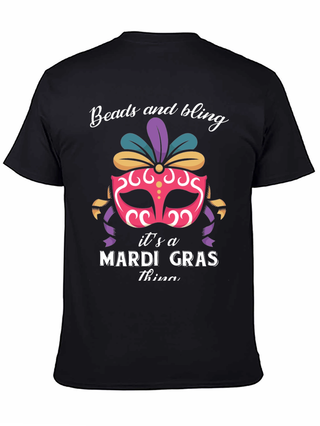 Mardi Gras Beads and Bling T-Shirt