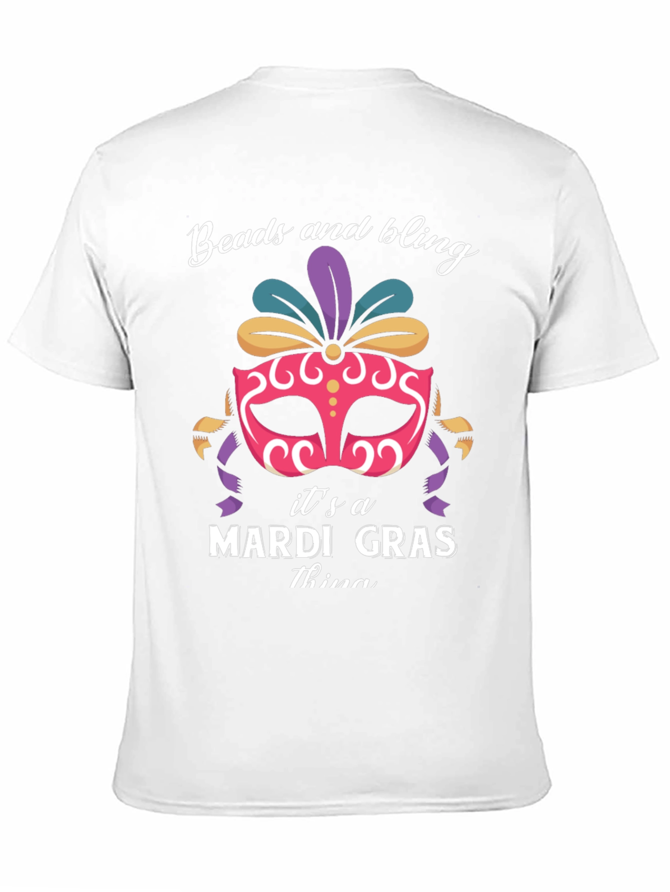 Mardi Gras Beads and Bling T-Shirt