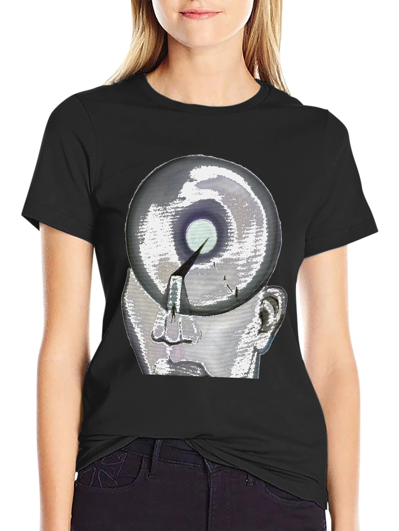Abstract Head Graphic Tee
