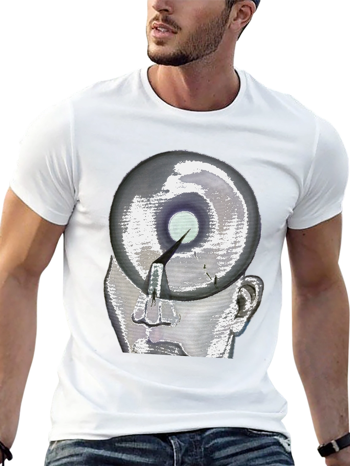 Abstract Head Graphic Tee