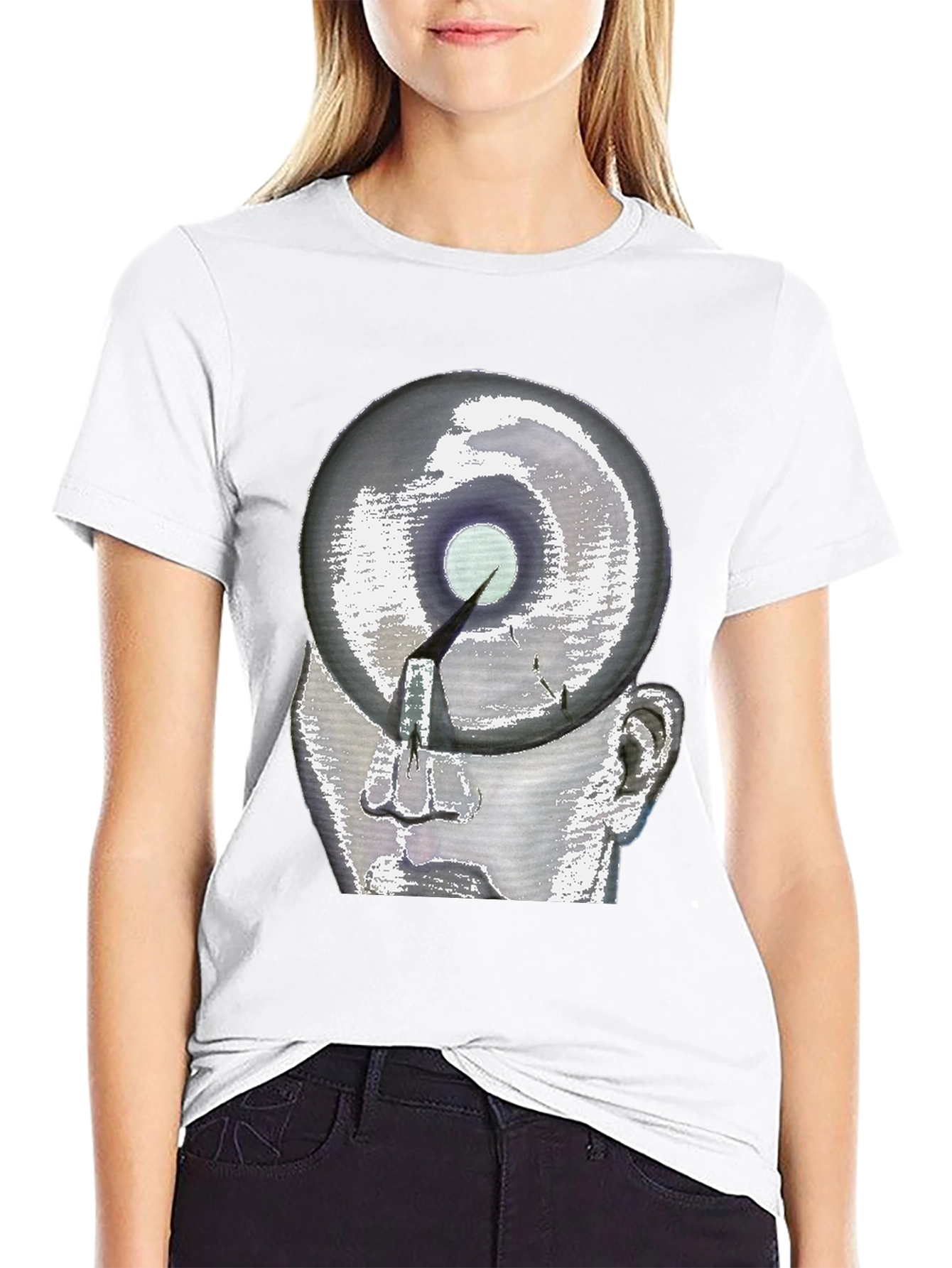 Abstract Head Graphic Tee