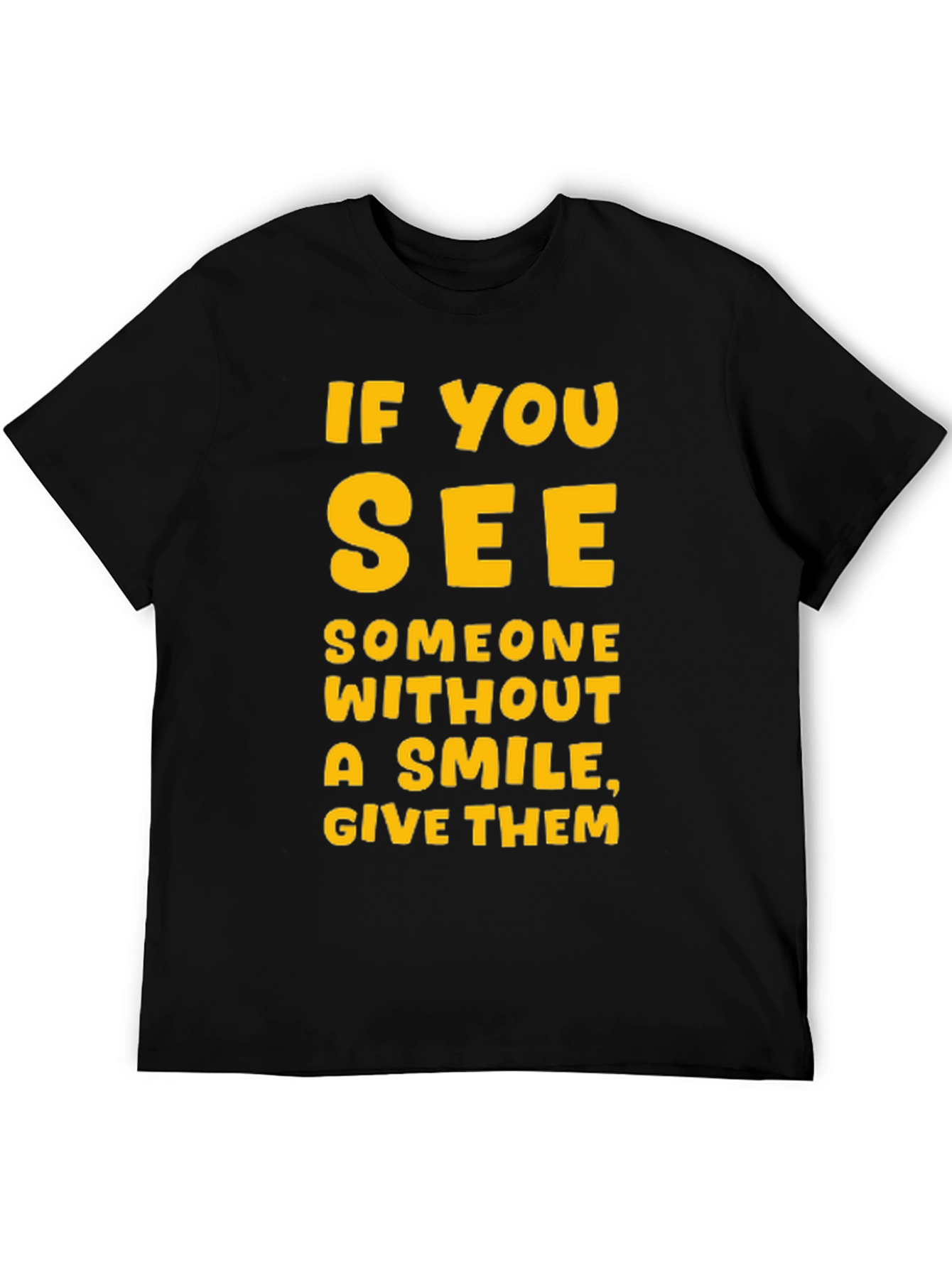 Smile Giver Black T-Shirt - Inspirational Graphic Tee
