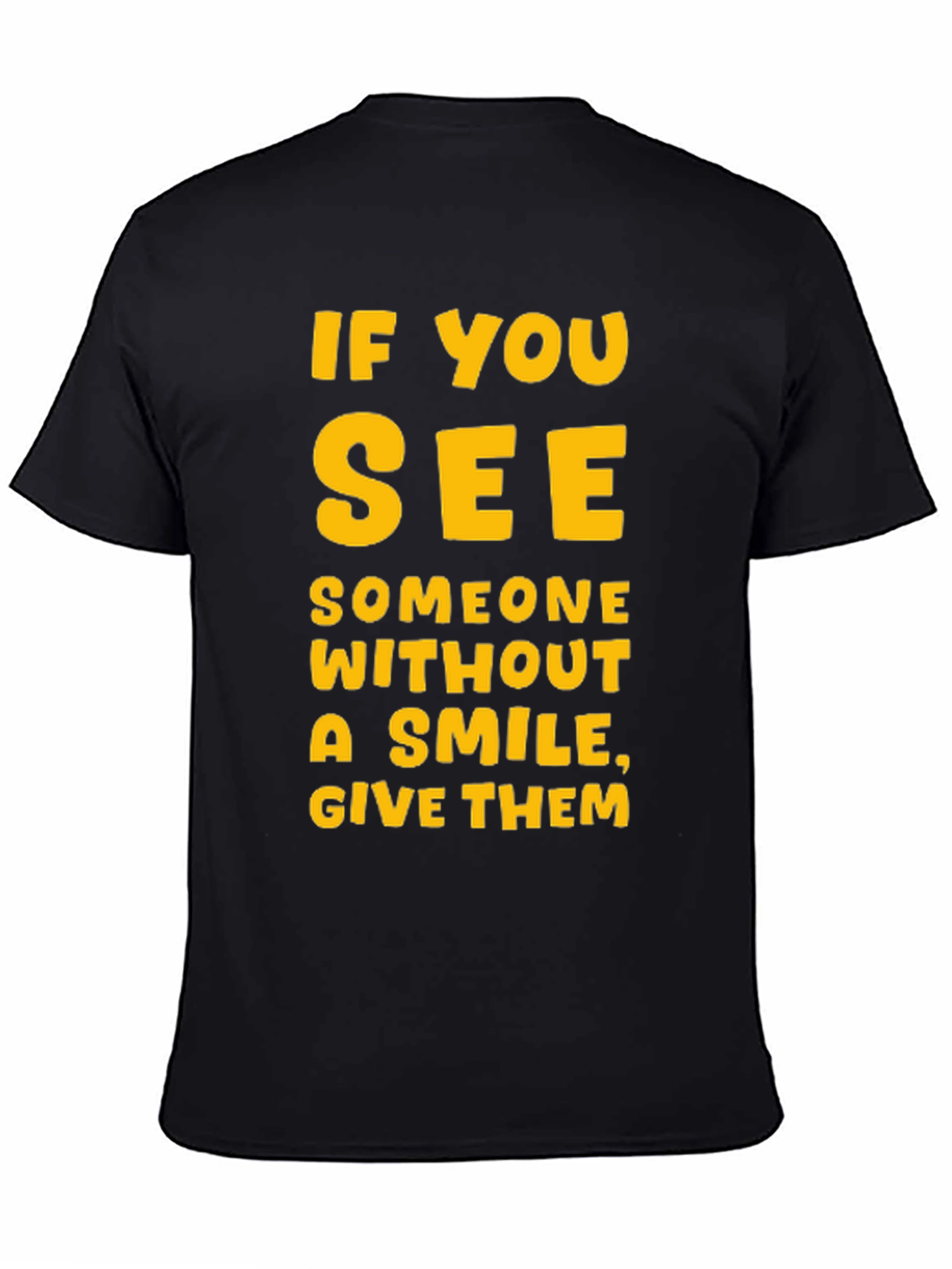 Smile Giver Black T-Shirt - Inspirational Graphic Tee