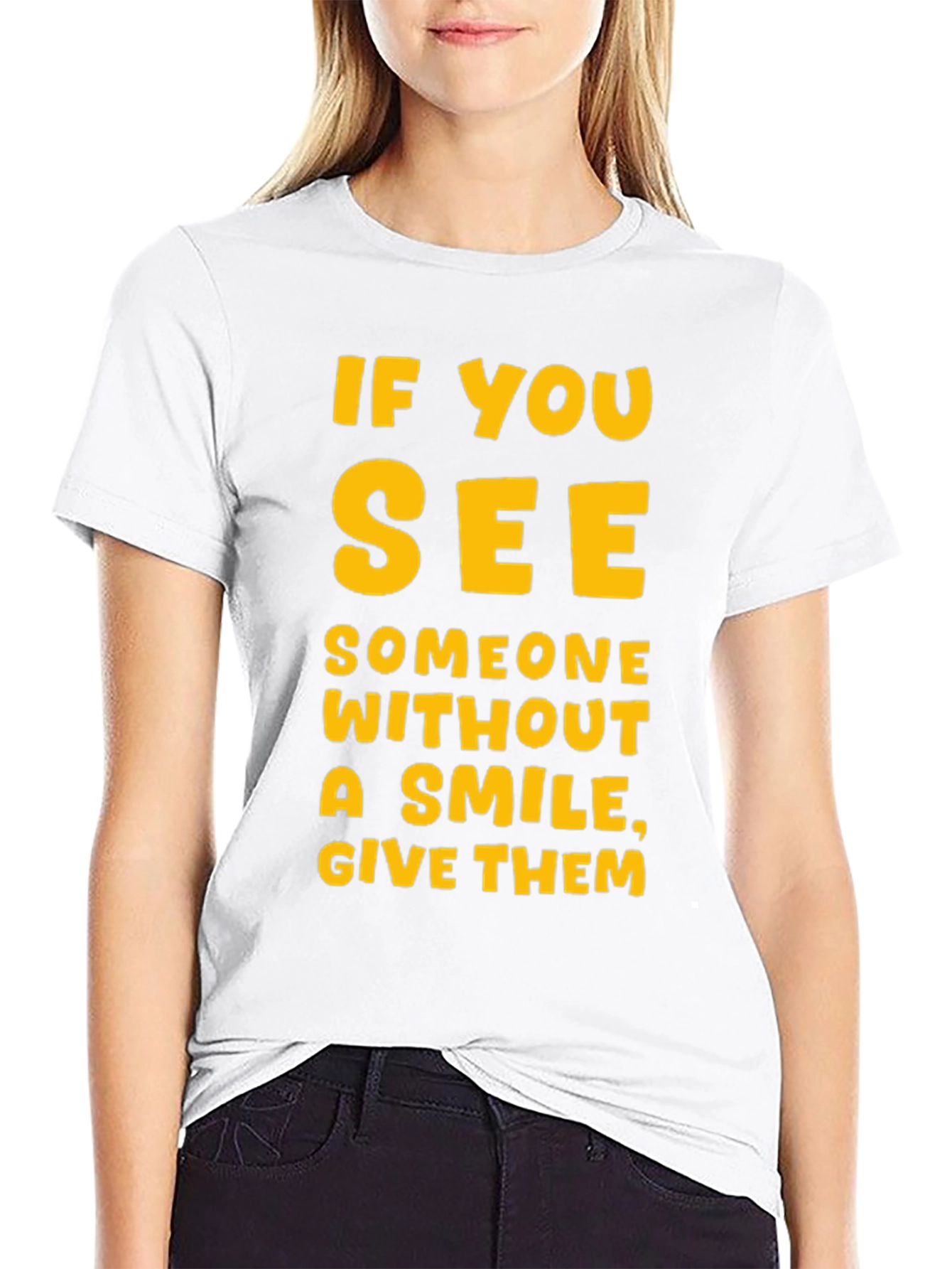 Smile Giver Black T-Shirt - Inspirational Graphic Tee