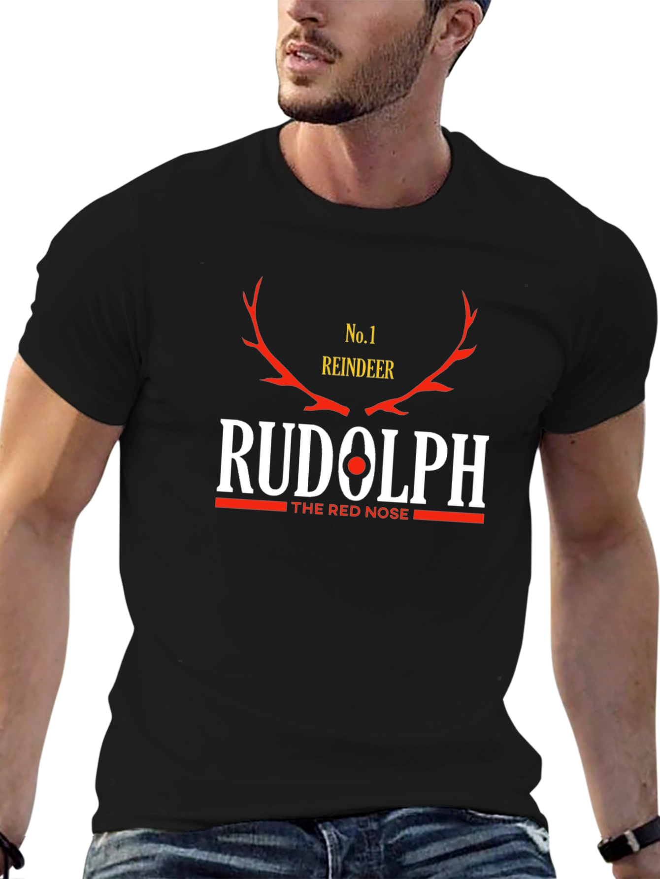 Rudolph Red Nose Reindeer Graphic T-Shirt