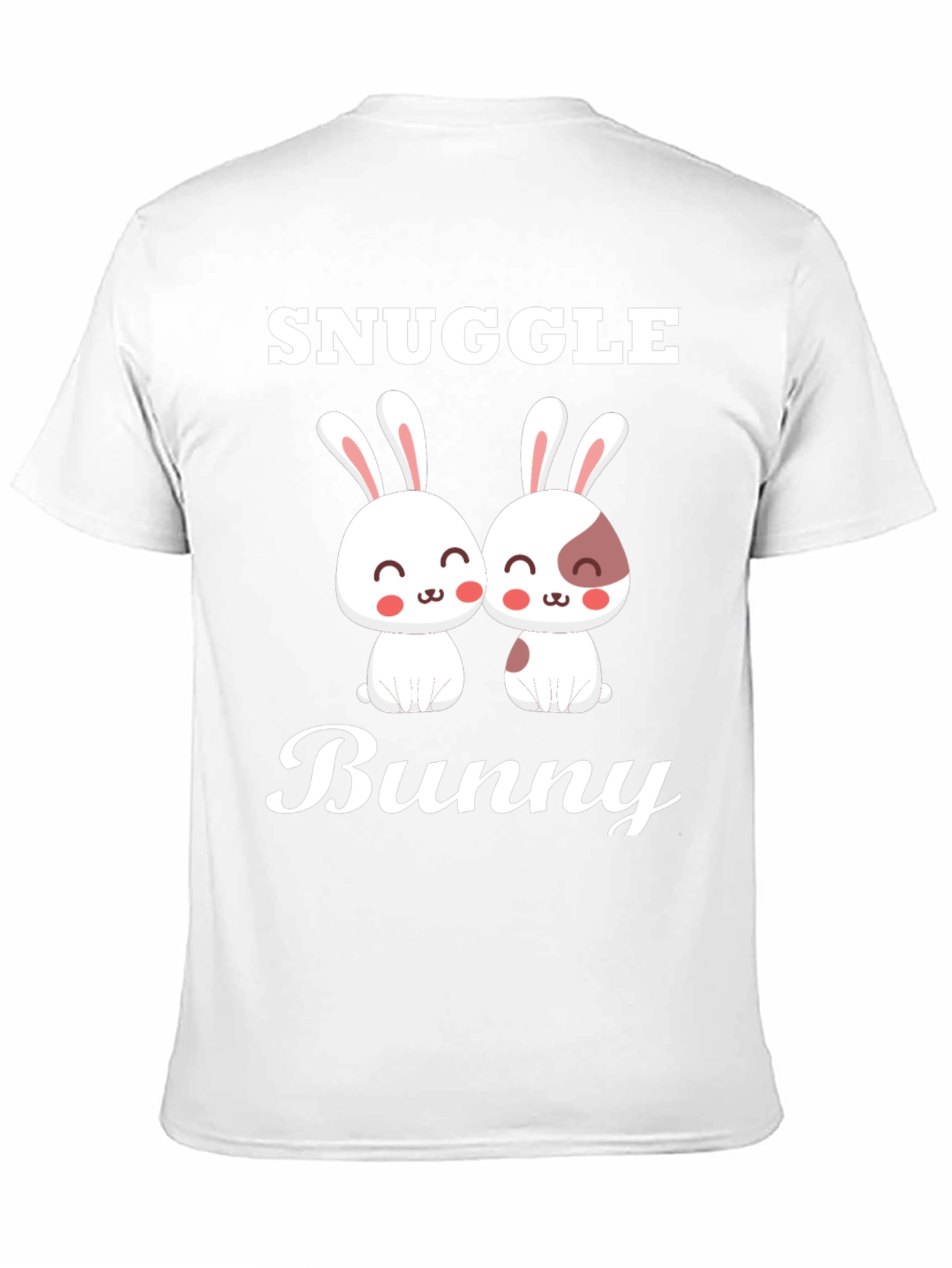Snuggle Bunny Graphic Tee - Cute Couple Rabbits