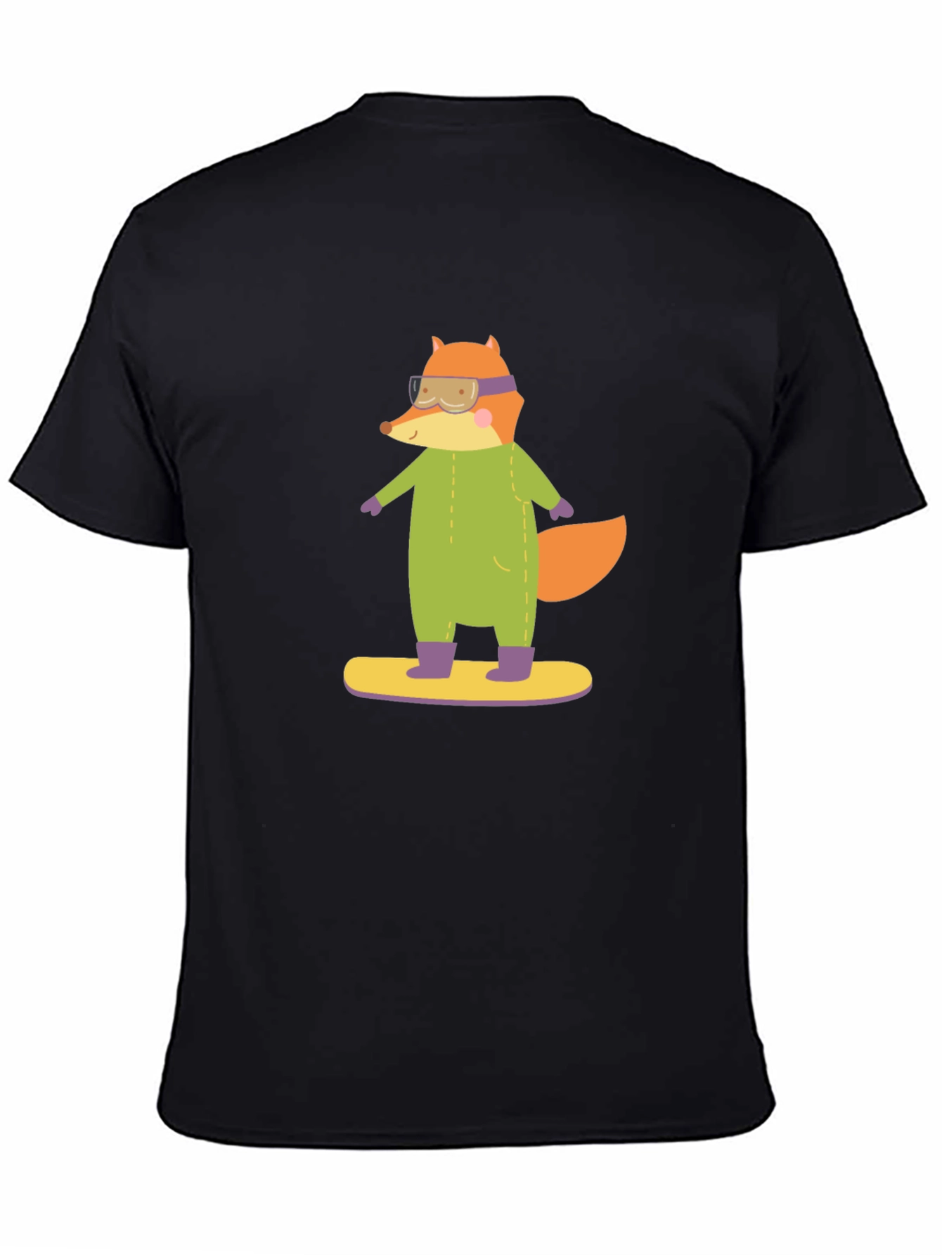 Fox Snowboarder T-Shirt - Fun Graphic Tee