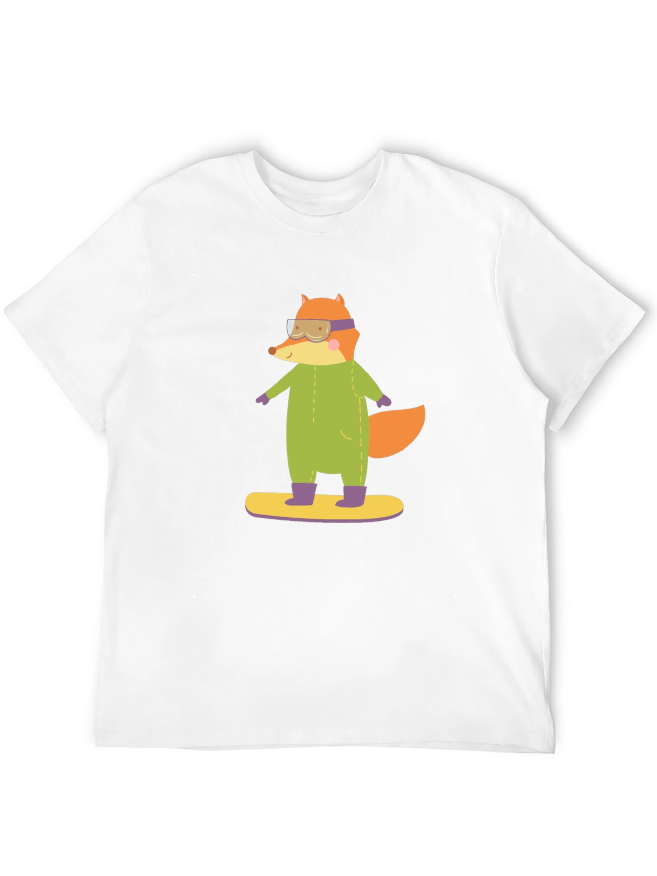 Fox Snowboarder T-Shirt - Fun Graphic Tee