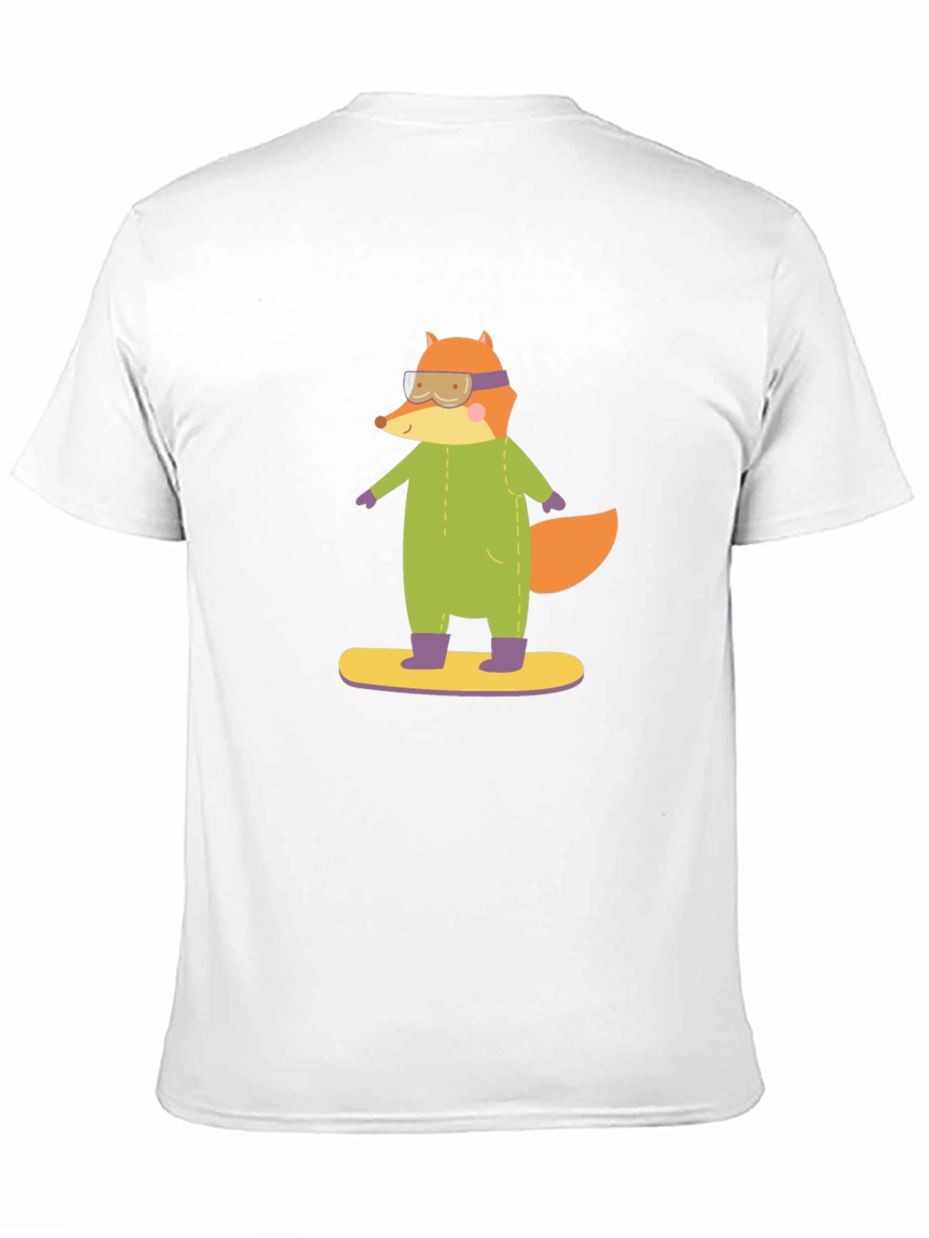 Fox Snowboarder T-Shirt - Fun Graphic Tee