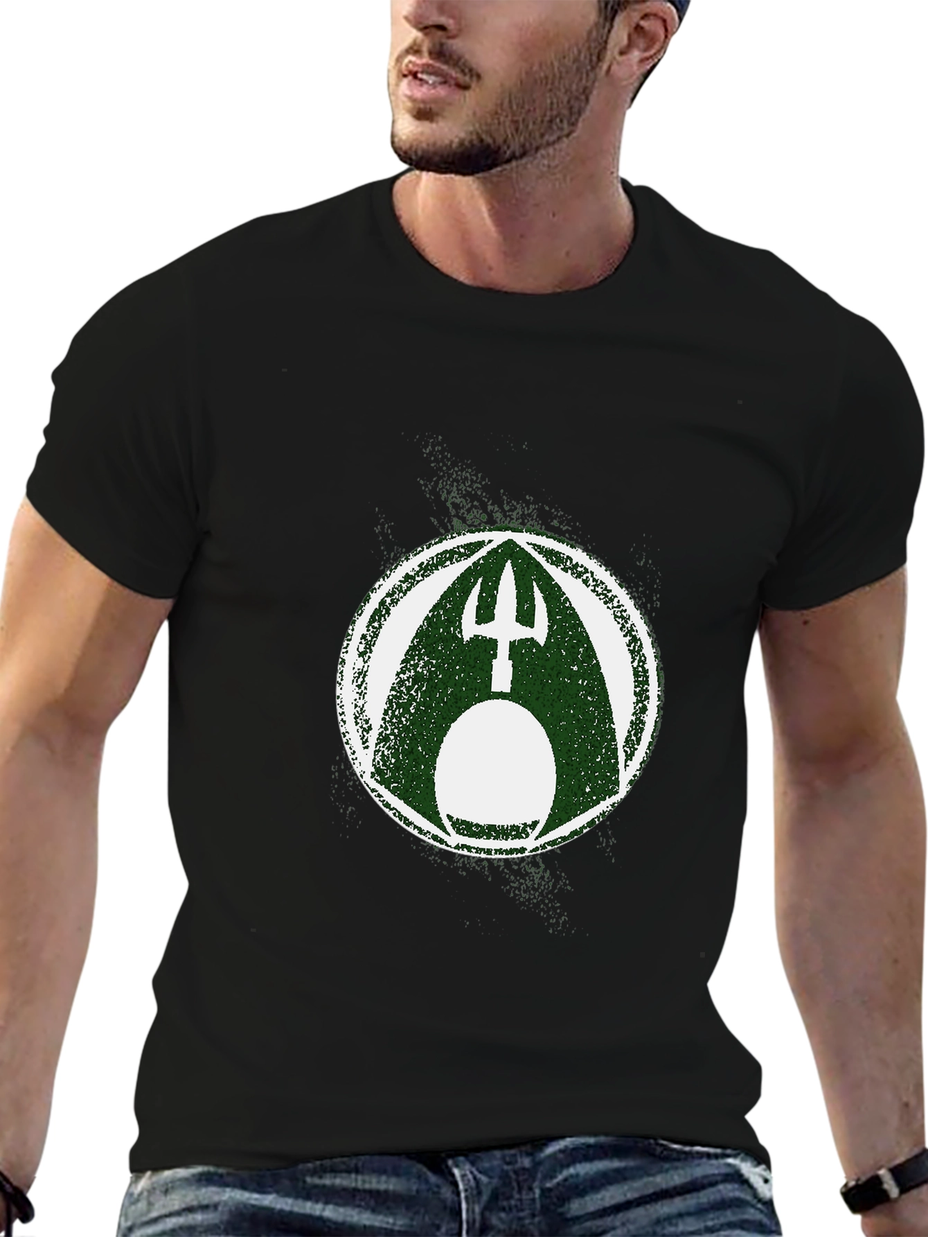 Aquaman Logo Graphic T-Shirt - Black