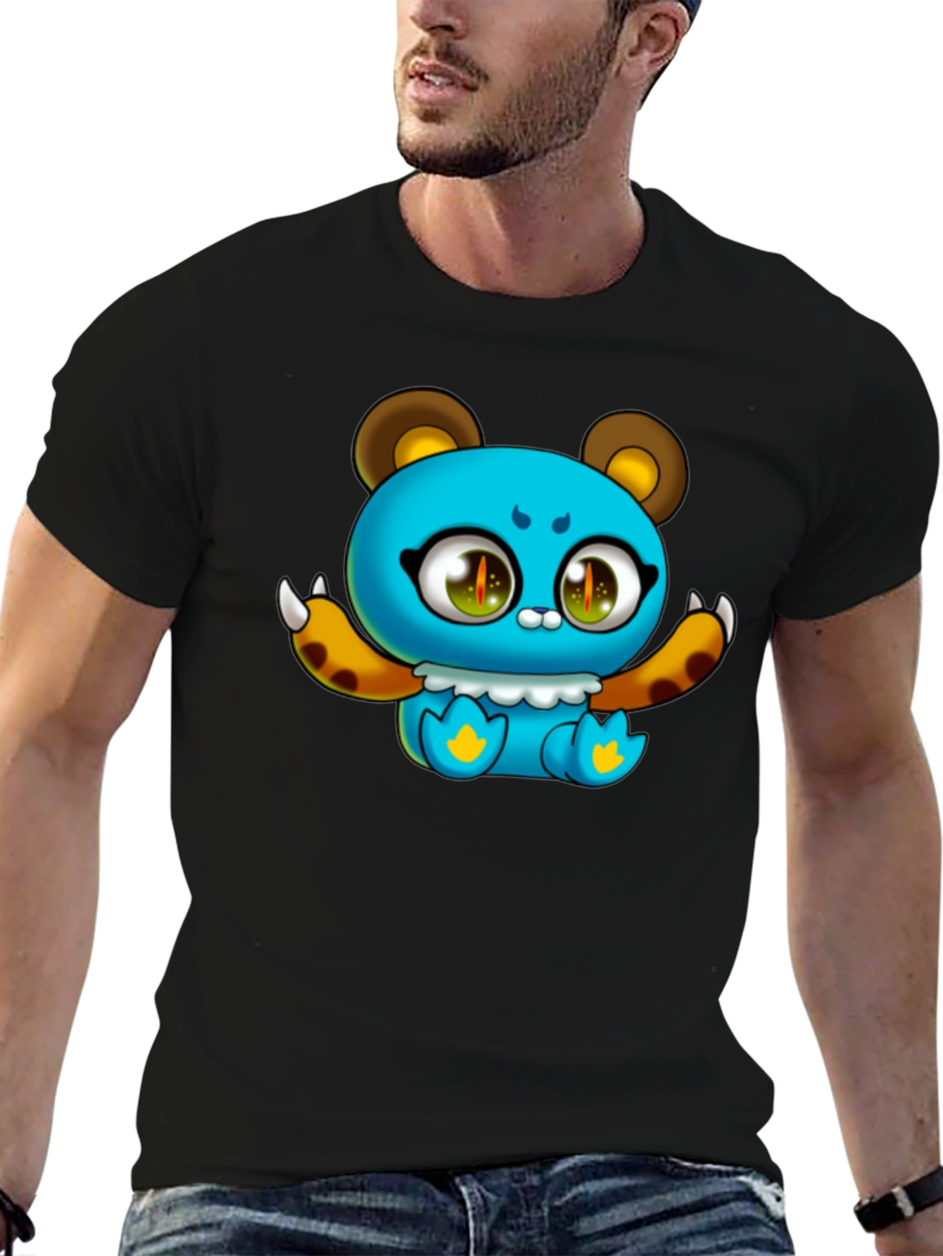 Cute Cartoon Bear Graphic T-Shirt