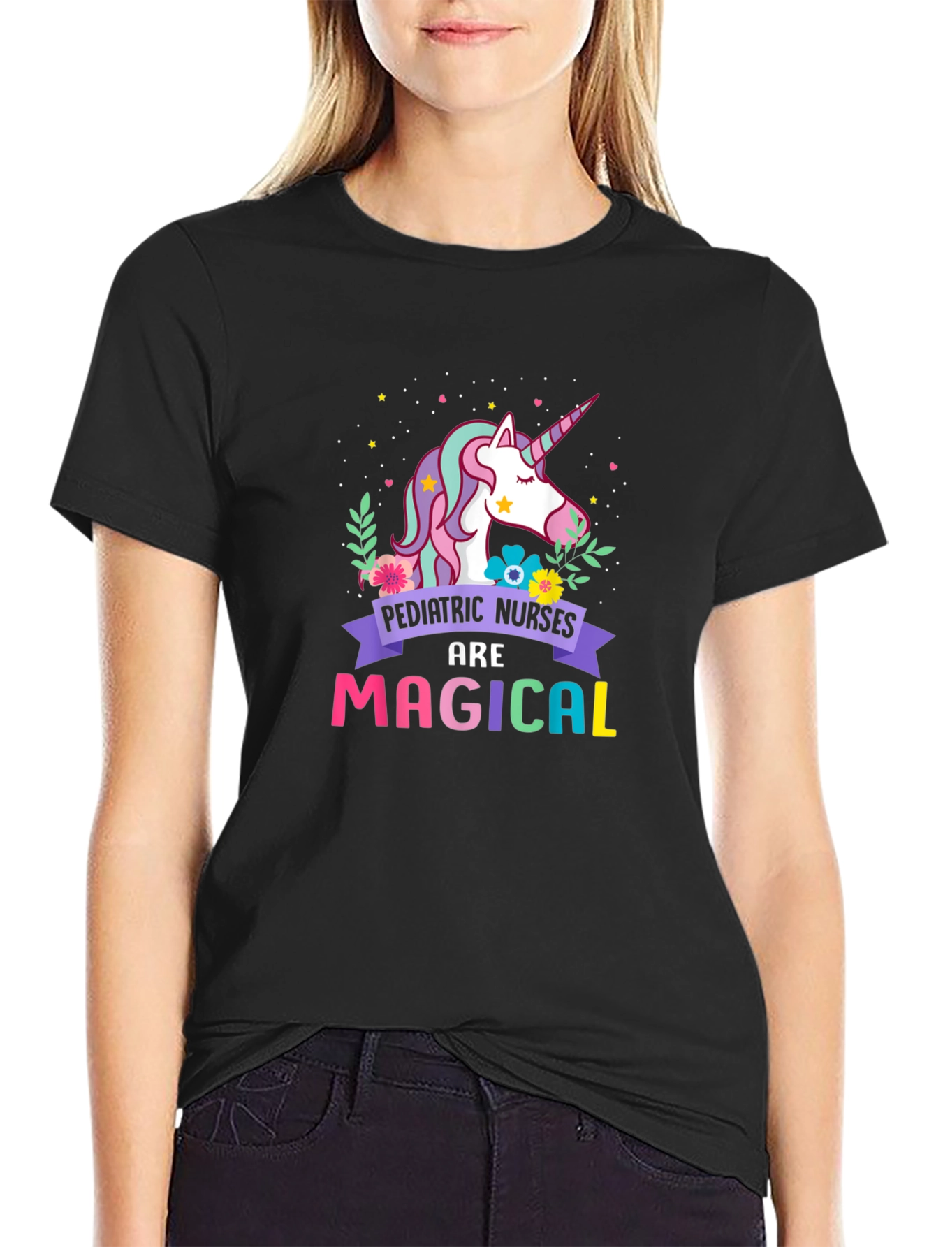Pediatric Nurses Unicorn Graphic Tee