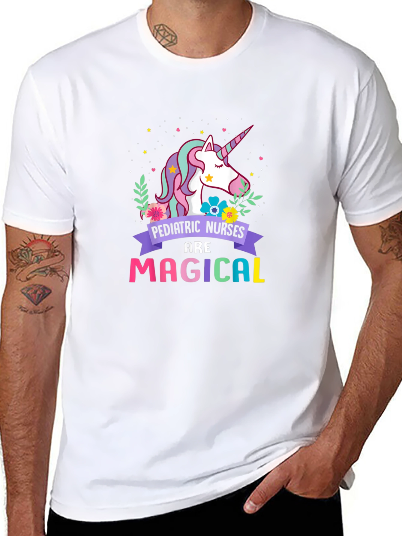 Pediatric Nurses Unicorn Graphic Tee