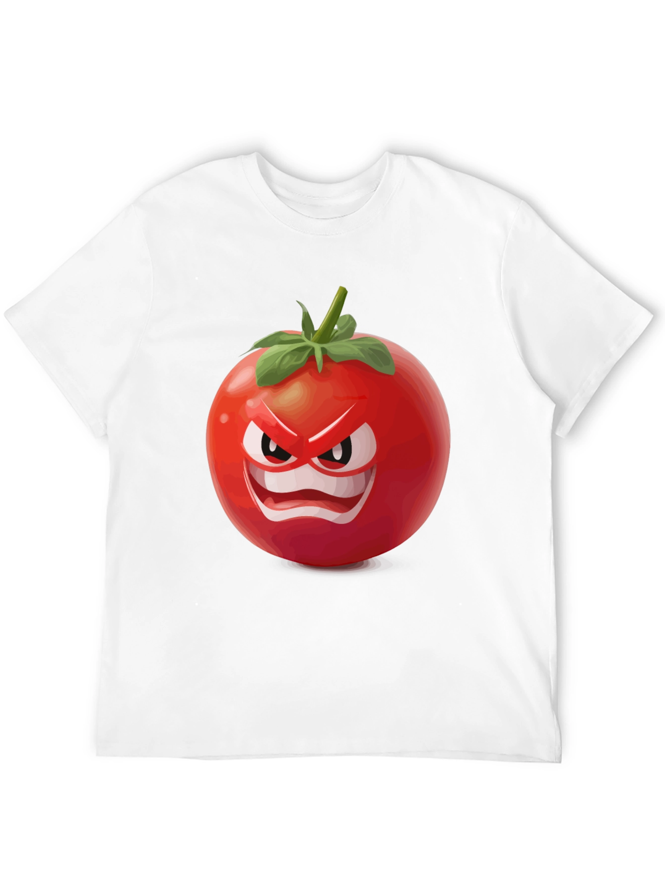 Angry Tomato Graphic T-Shirt - Funny Food Tee