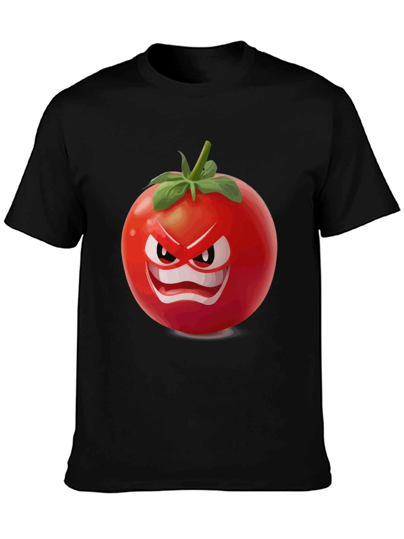 Angry Tomato Graphic T-Shirt - Funny Food Tee