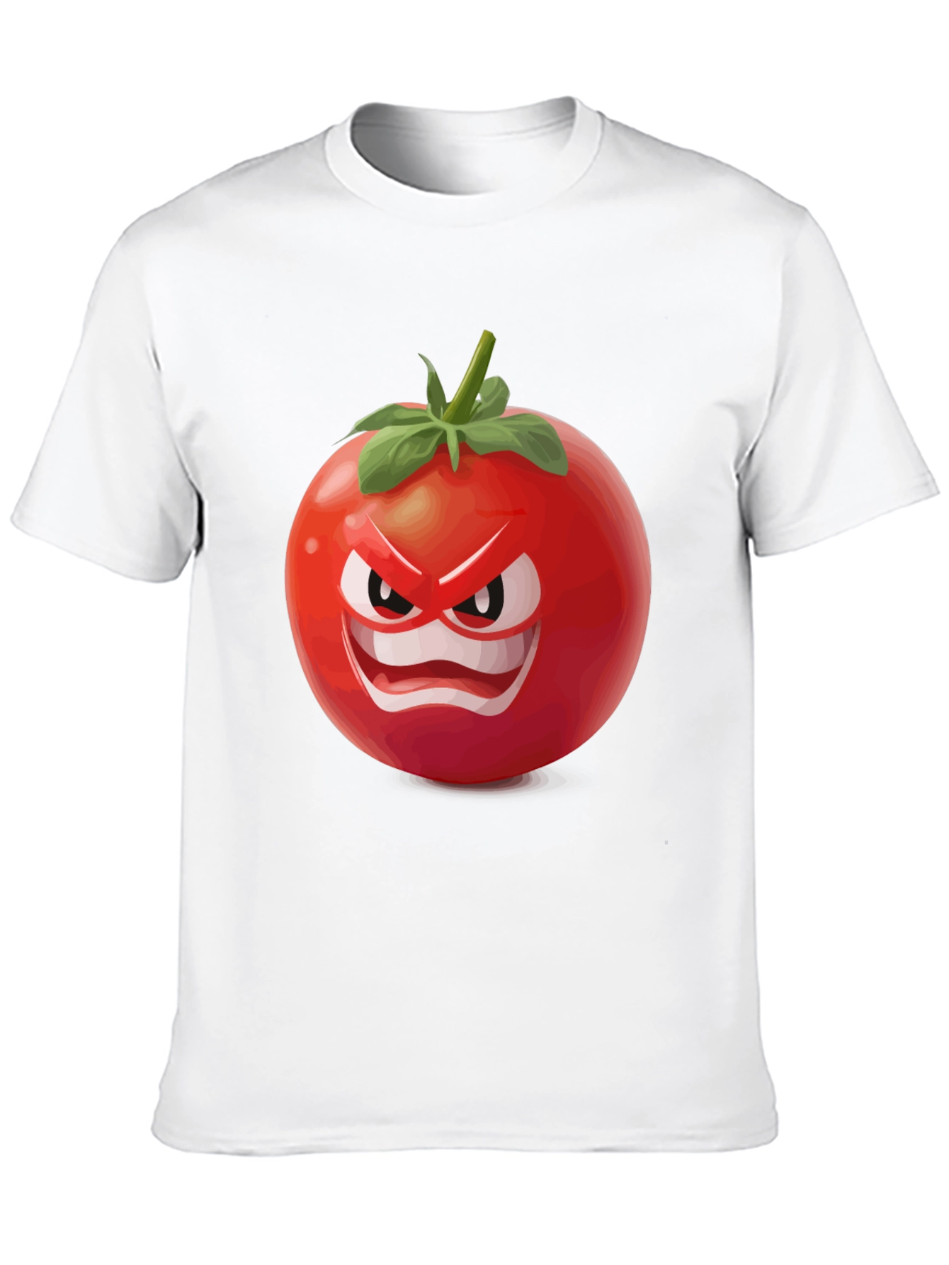 Angry Tomato Graphic T-Shirt - Funny Food Tee