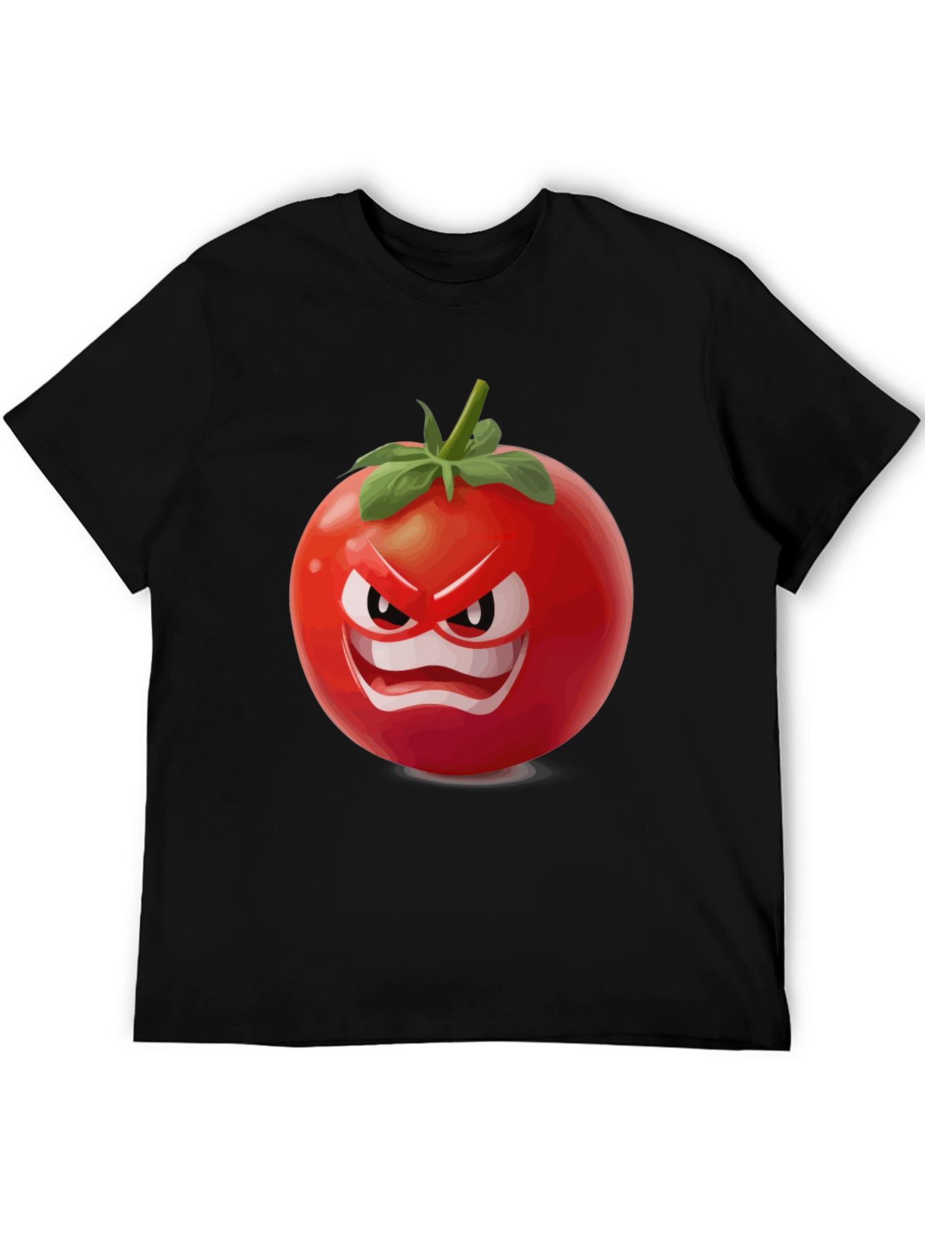 Angry Tomato Graphic T-Shirt - Funny Food Tee