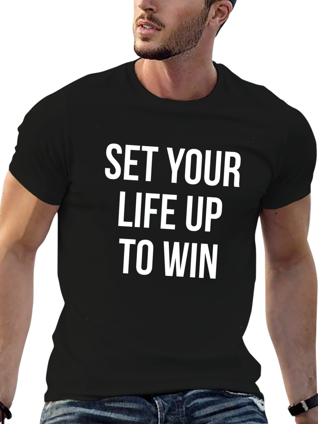 Motivational T-Shirt: Set Your Life Up To Win