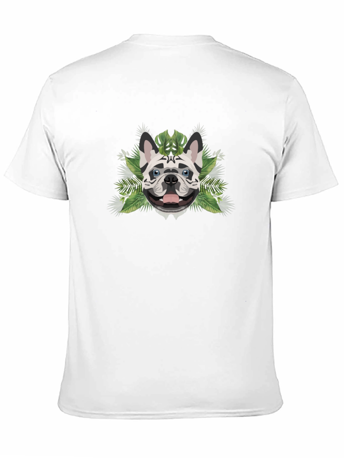 Tropical Dog T-Shirt - Black