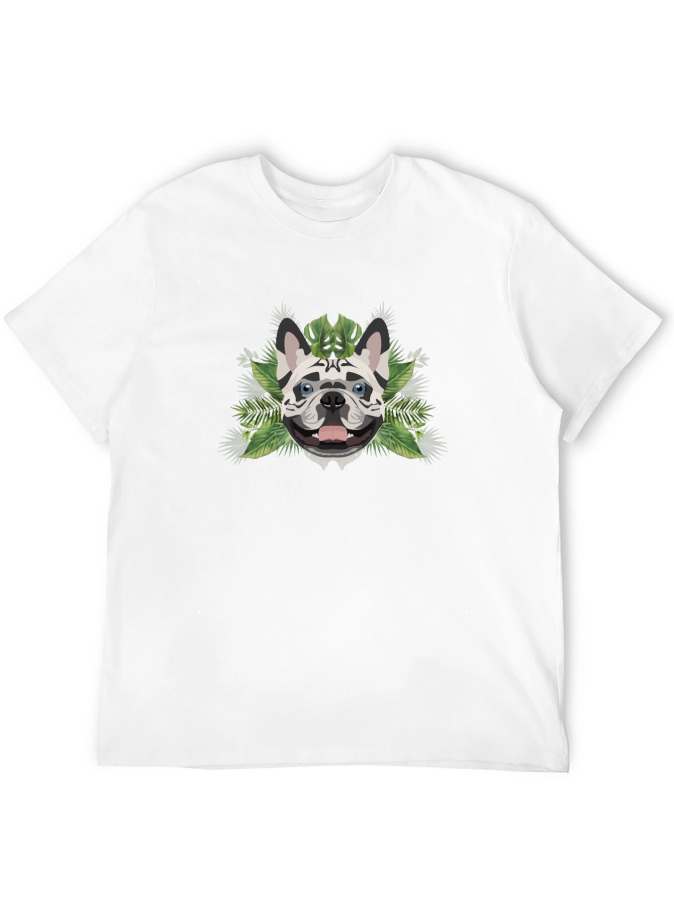 Tropical Dog T-Shirt - Black