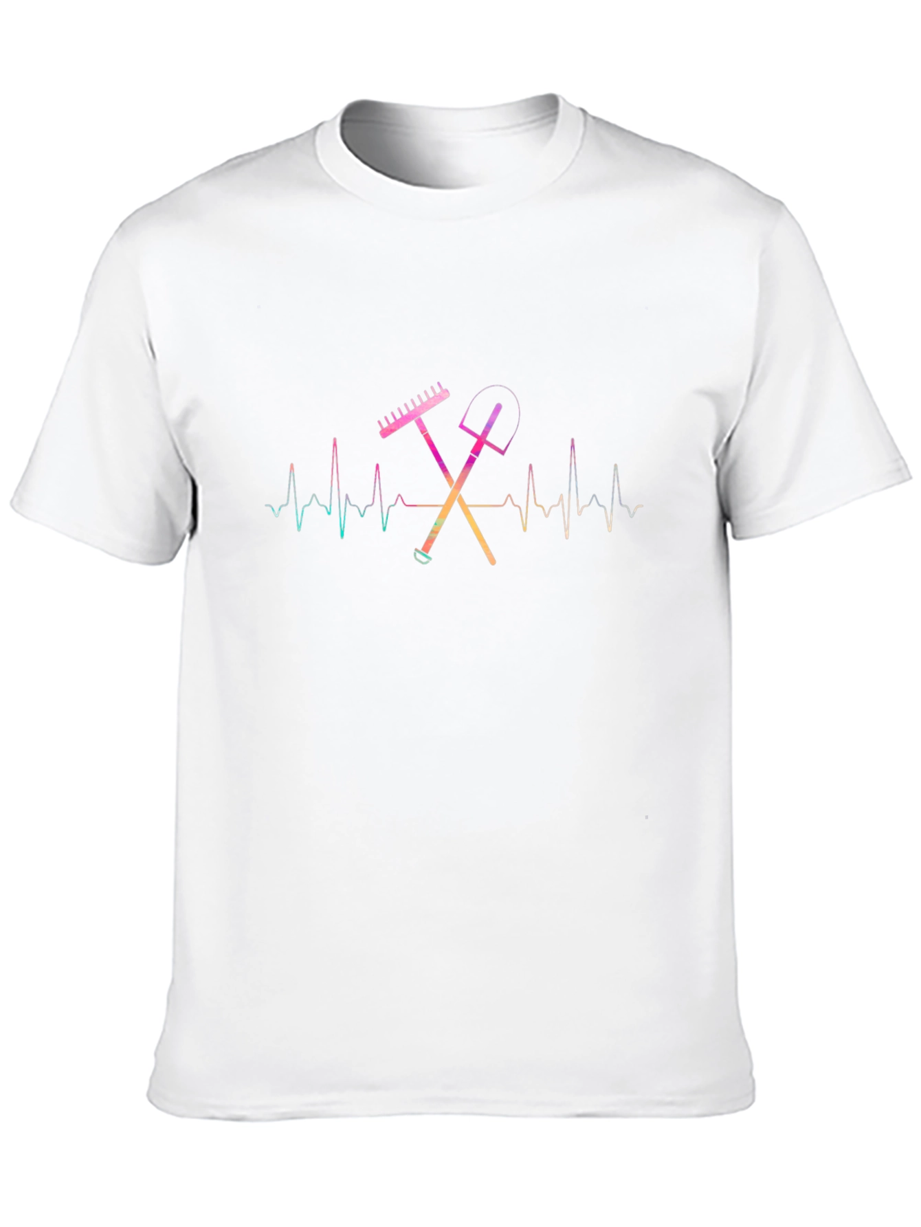 Gardeners Heartbeat T-Shirt - Gardening Tool Graphic Tee
