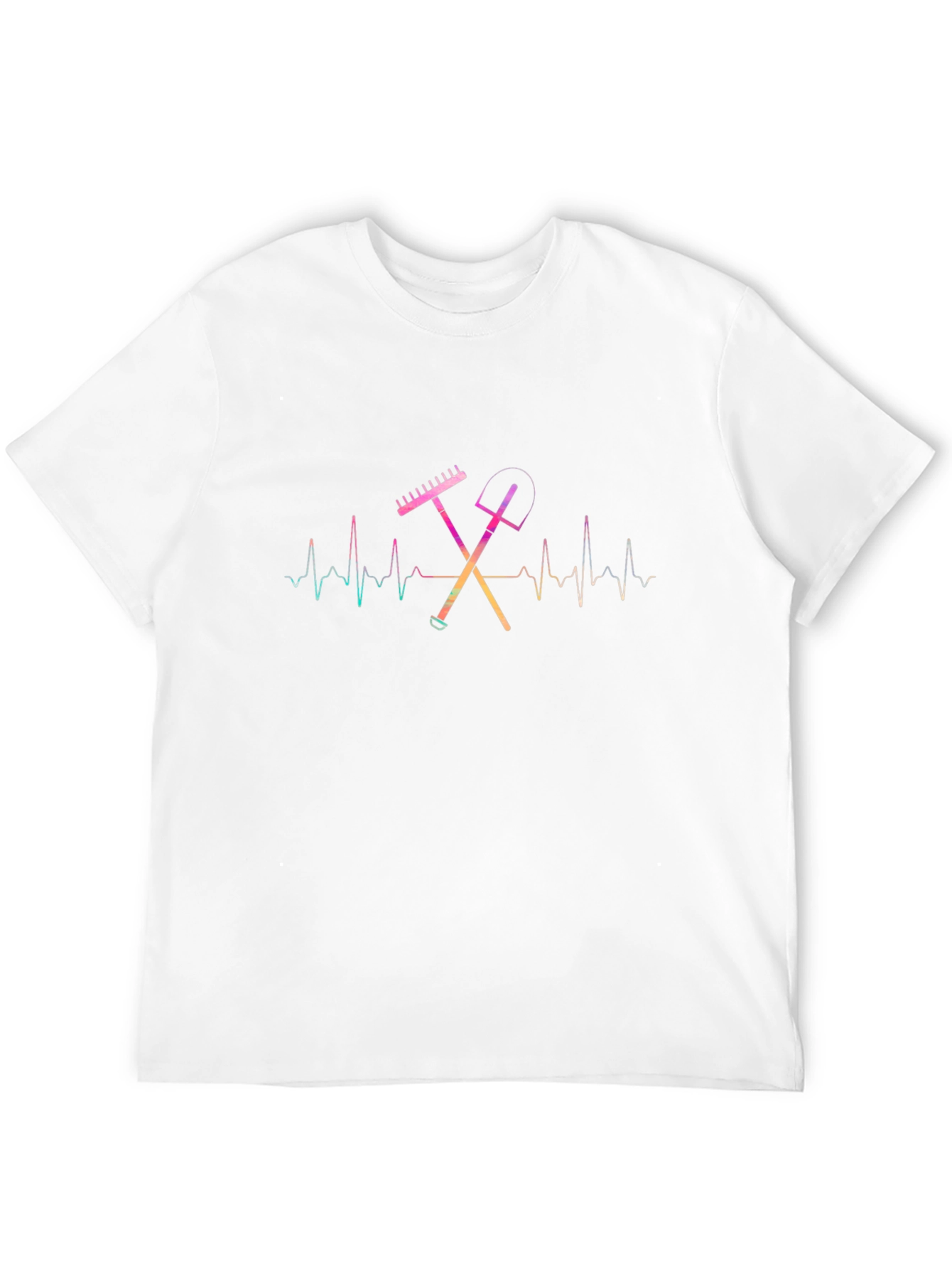 Gardeners Heartbeat T-Shirt - Gardening Tool Graphic Tee