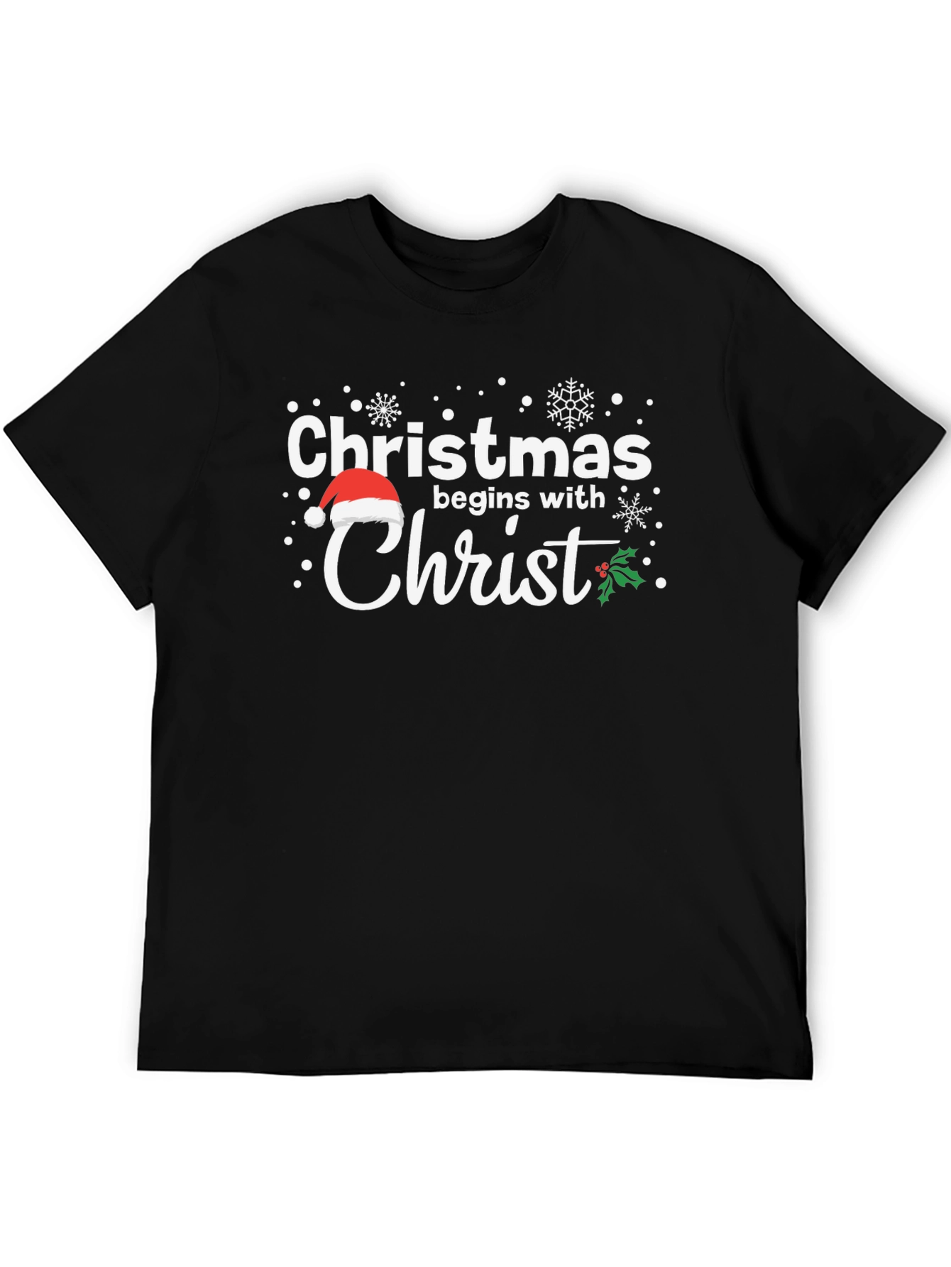 Christmas Begins With Christ Holiday T-Shirt