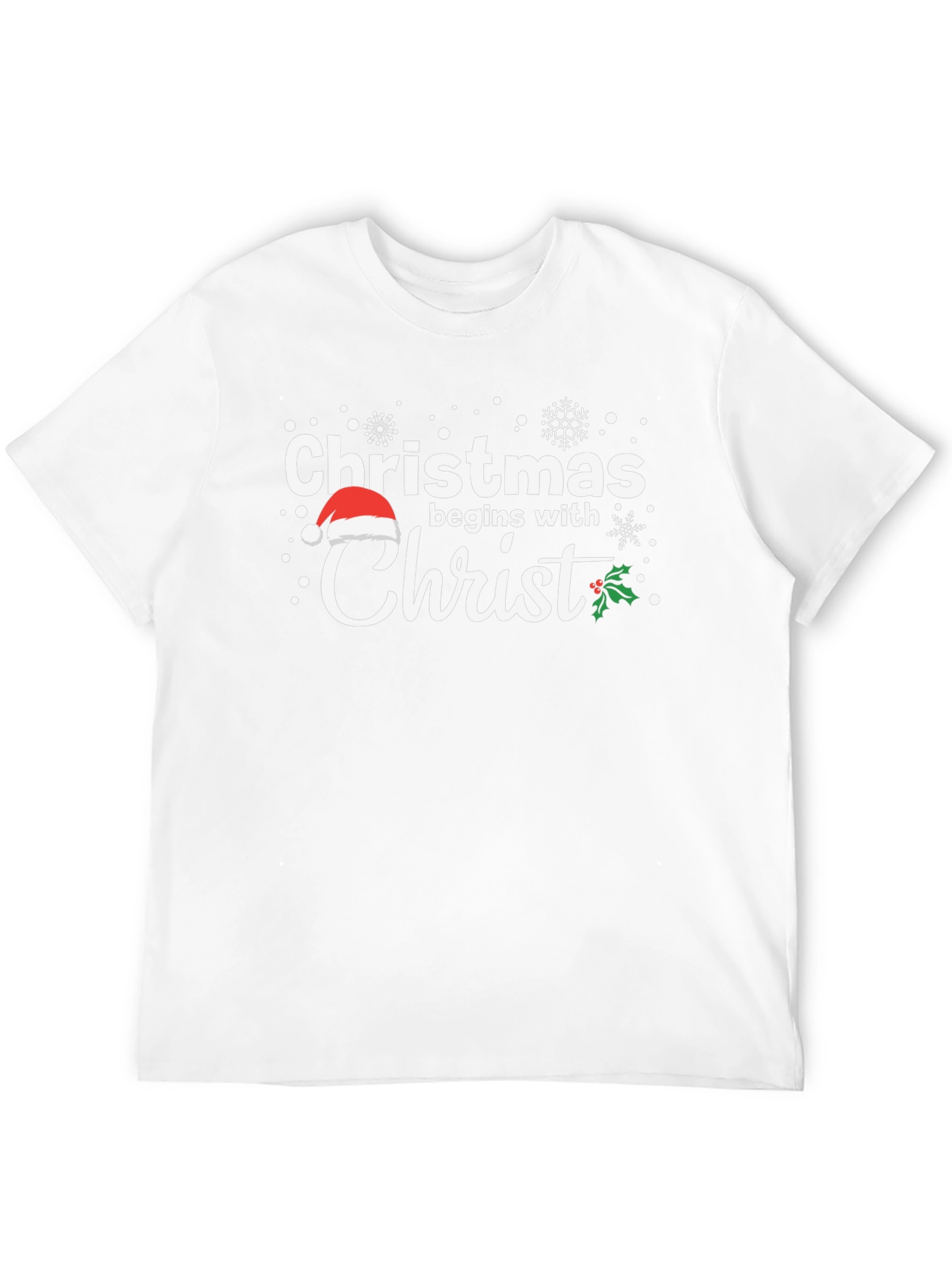 Christmas Begins With Christ Holiday T-Shirt
