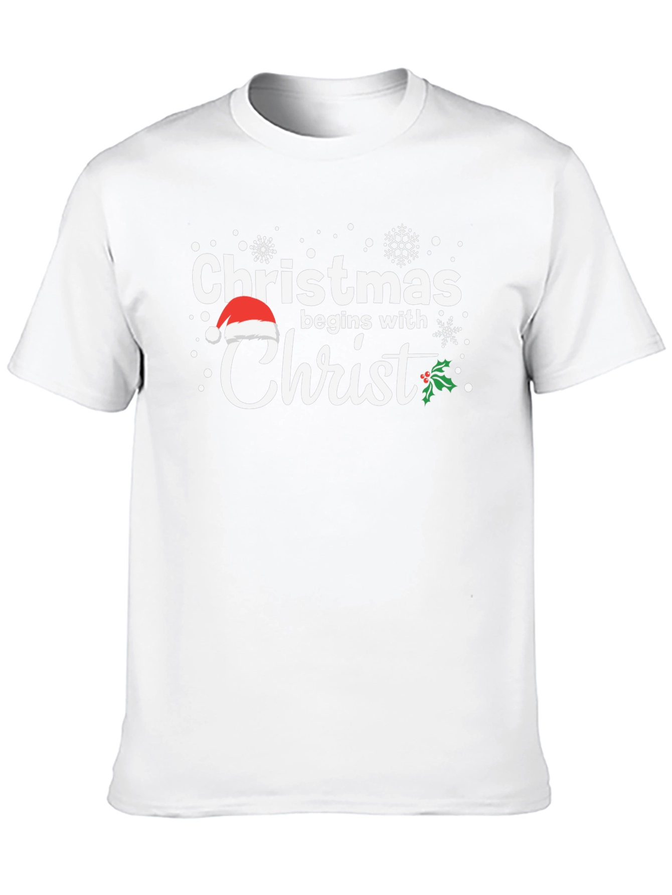 Christmas Begins With Christ Holiday T-Shirt