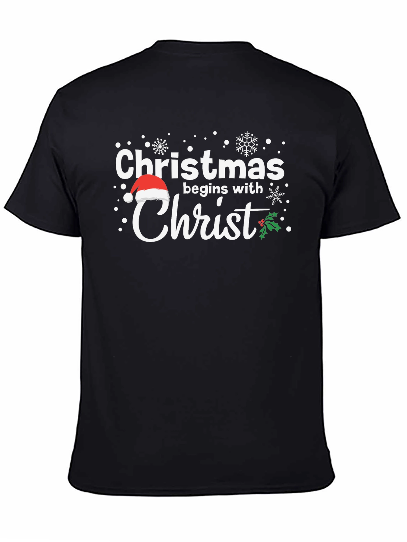 Christmas Begins With Christ Holiday T-Shirt