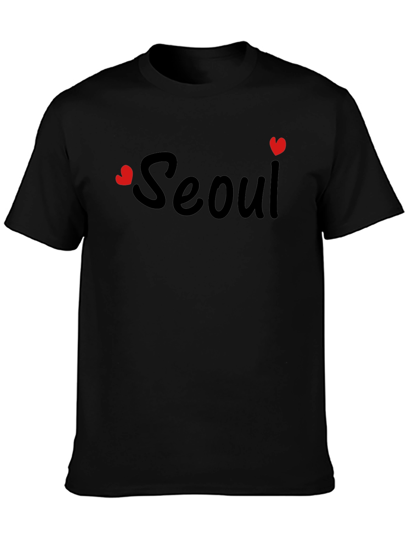 Seoul Heart Print T-Shirt - Stylish City Pride