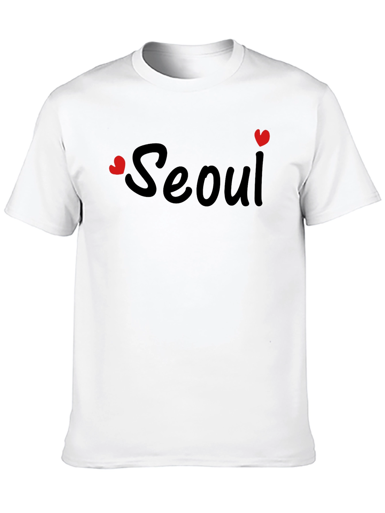 Seoul Heart Print T-Shirt - Stylish City Pride