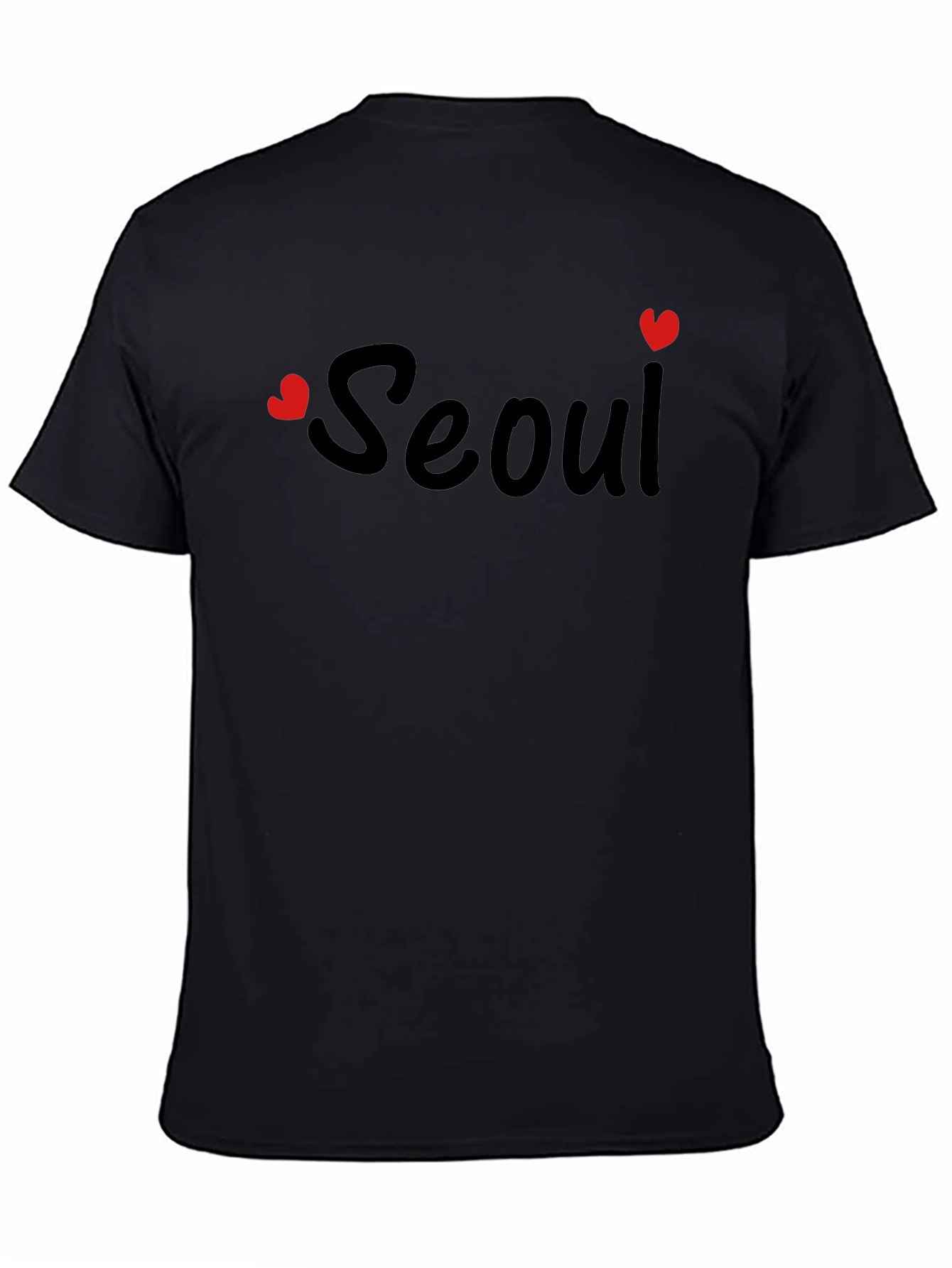 Seoul Heart Print T-Shirt - Stylish City Pride